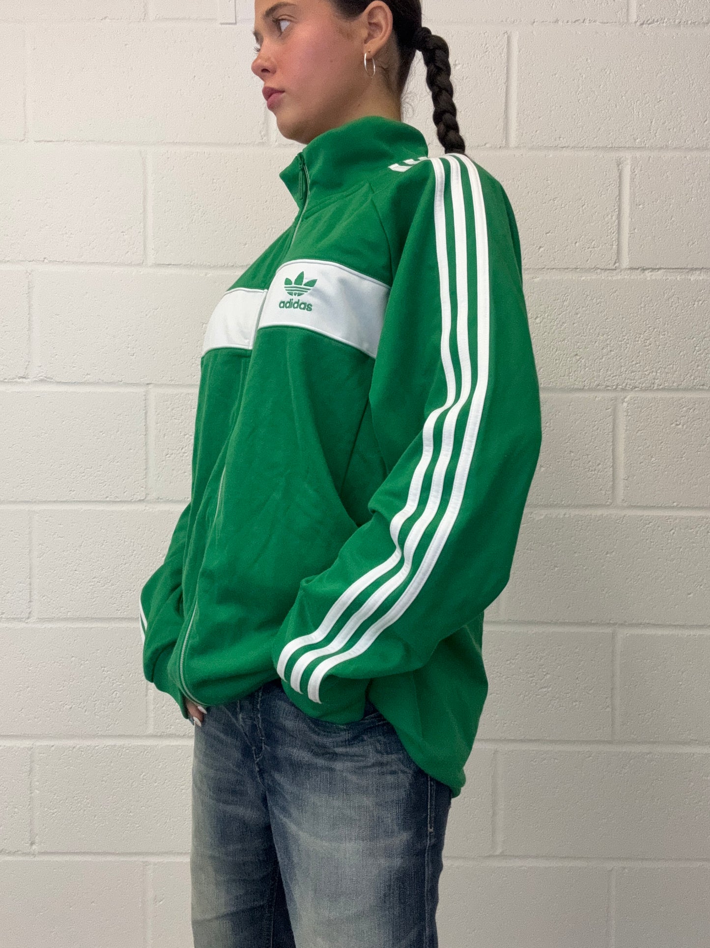 Adidas Green Tracksuit Top