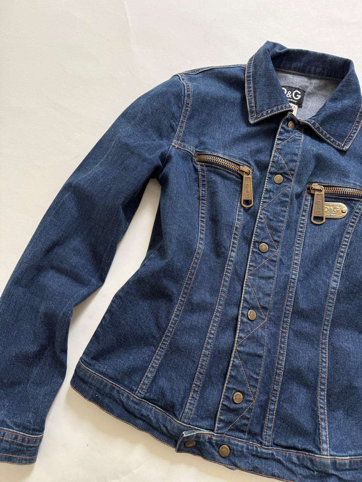 Vintage Dolce & Gabbana Fitted Denim Jacket (M)