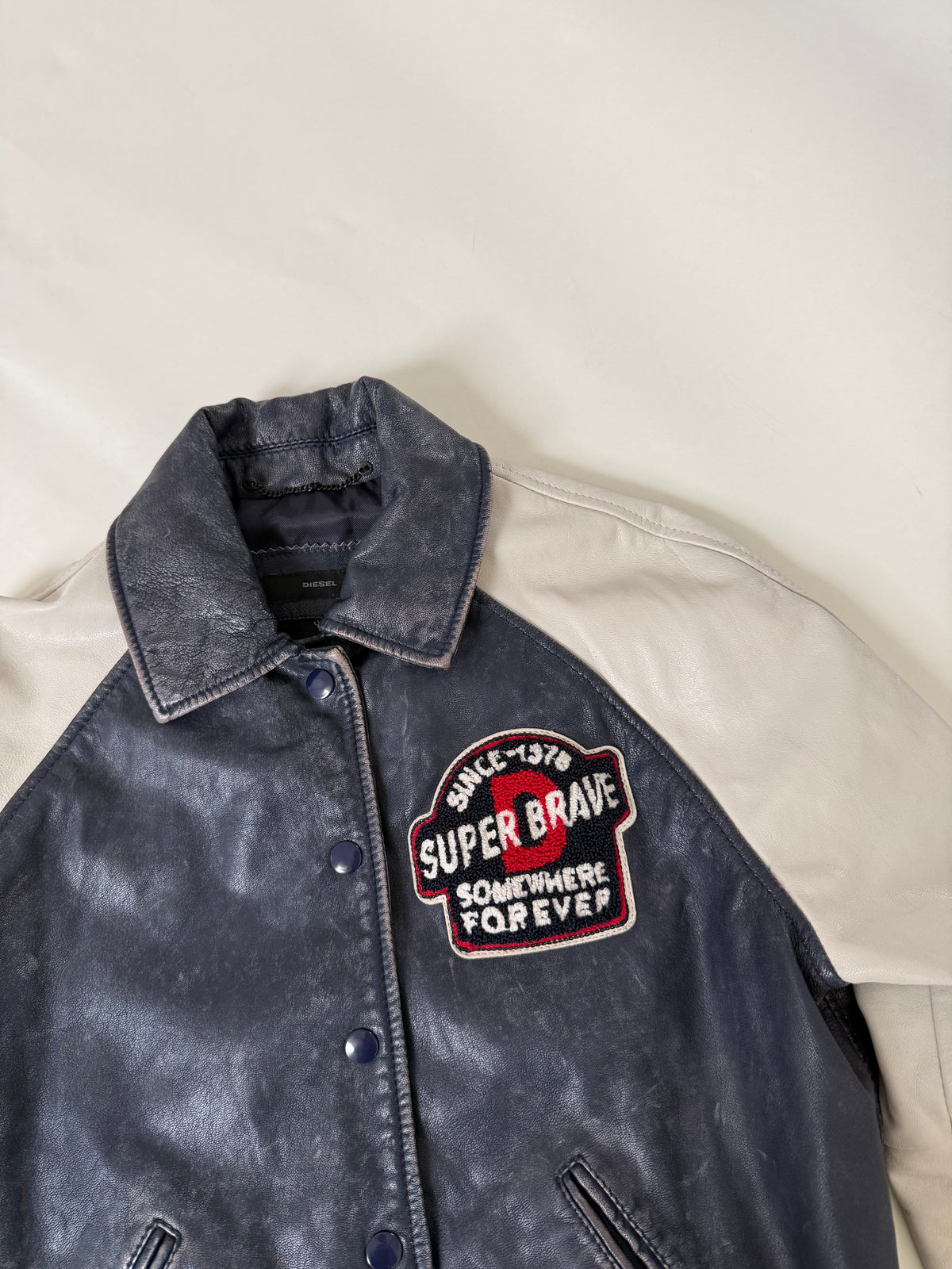 Diesel Leather Bomber Jacket (S)