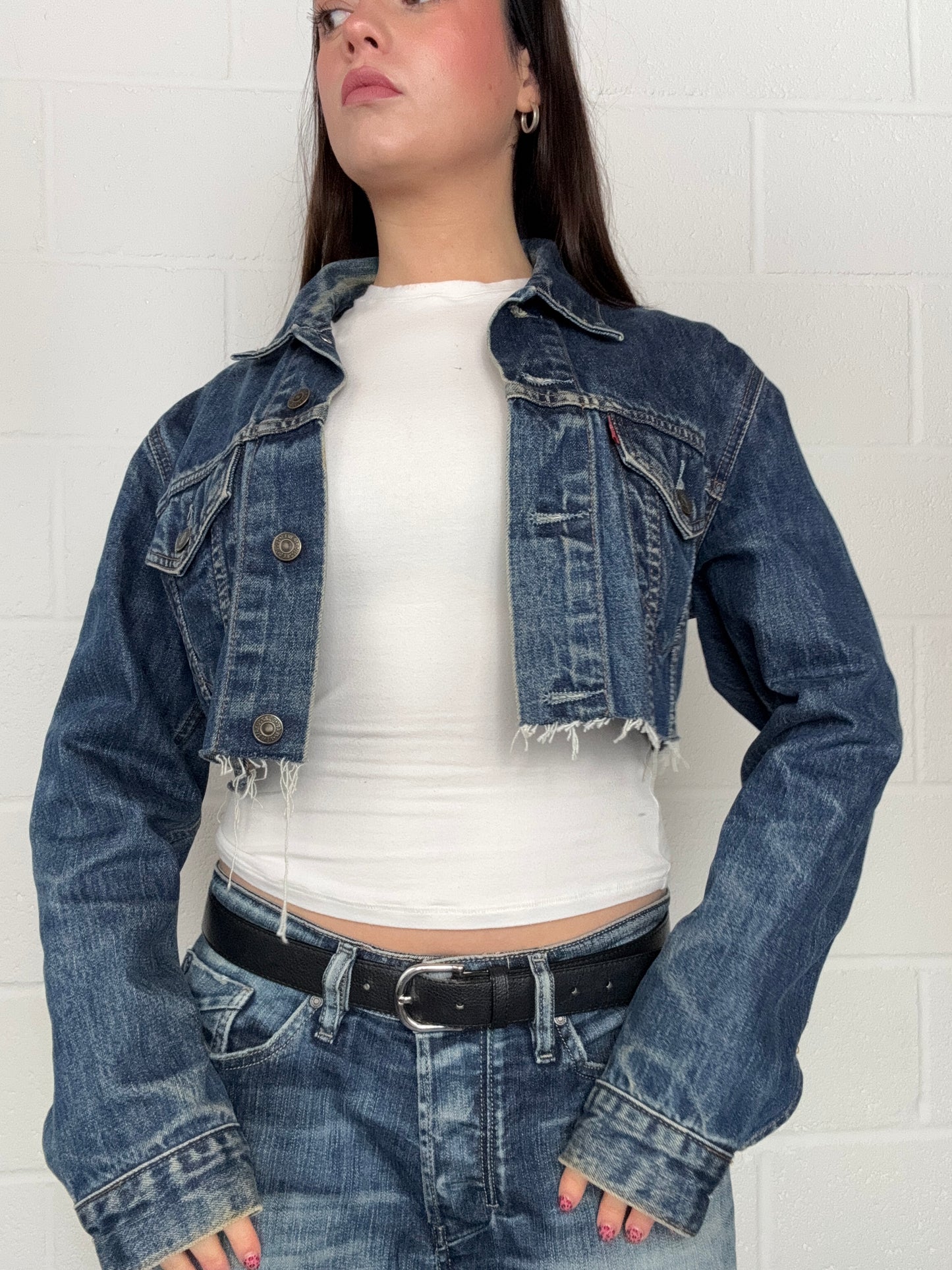 Levi’s Cropped Denim Jacket (S)