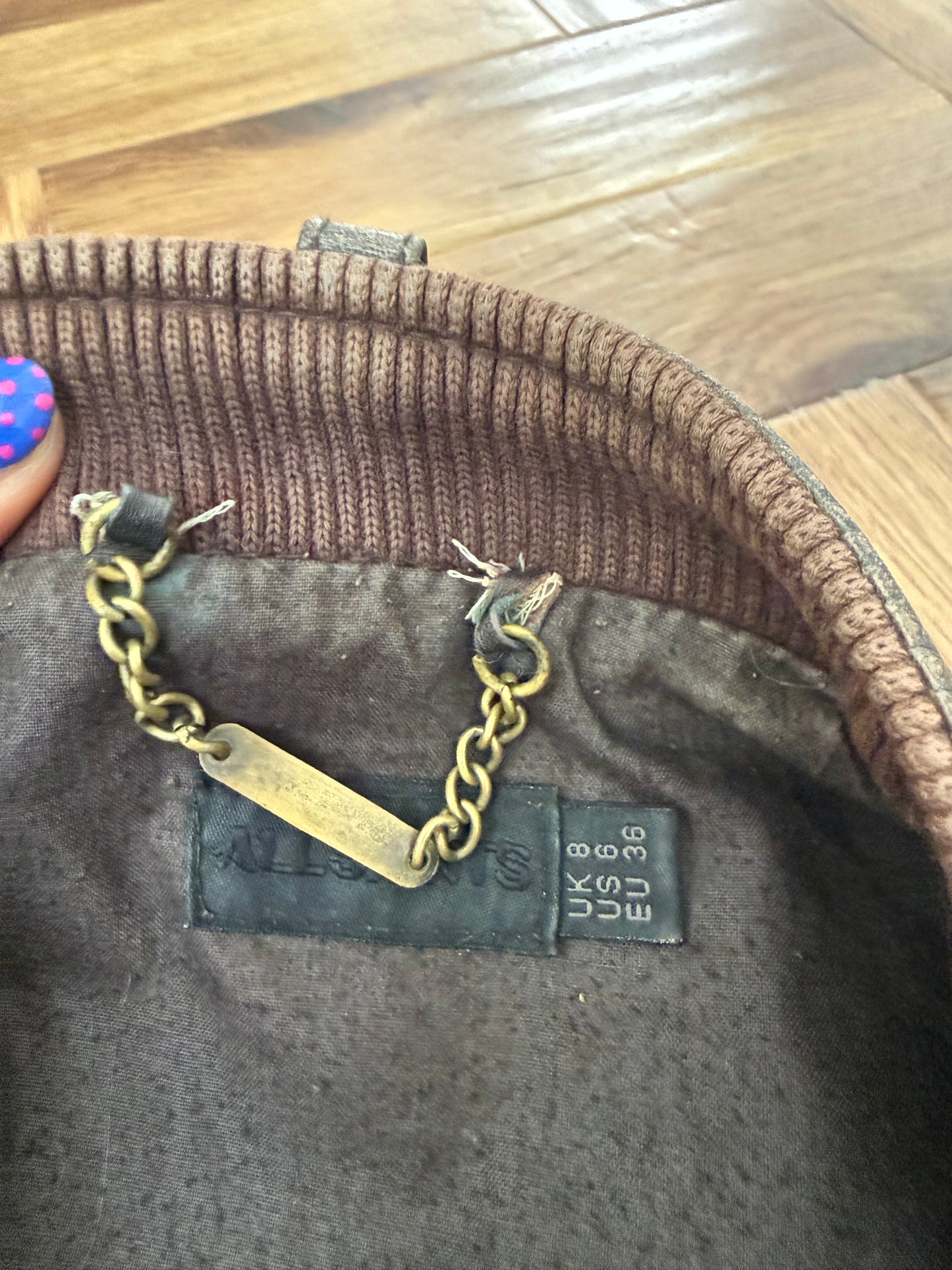 Allsaints Leather Jacket (UK8)