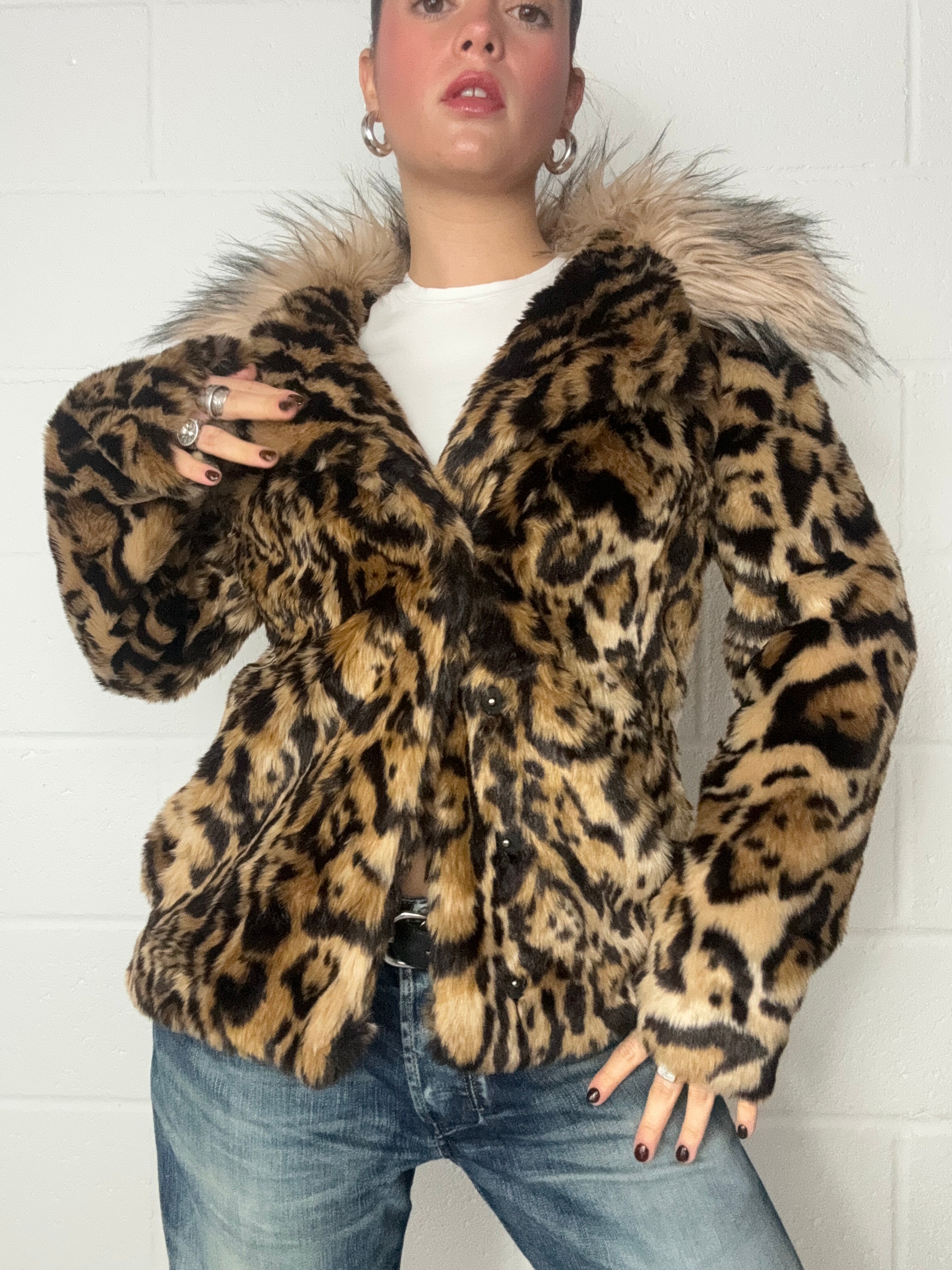 Guess leopard jacket fashion