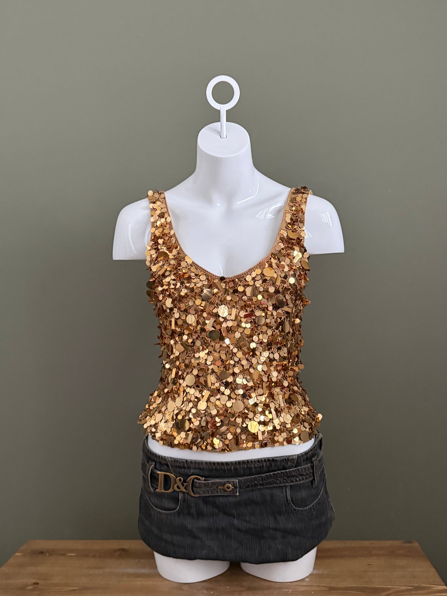 Karen Millen Sequin Sparkle Top (M)