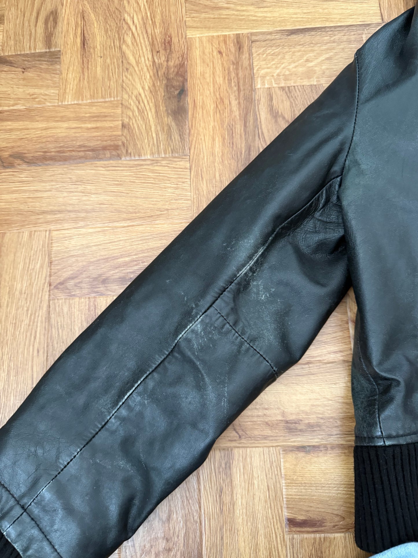 Joe Browns Leather Utility Jacket (UK18)