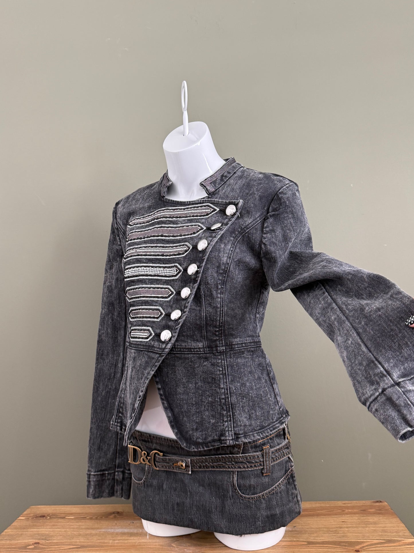 Denim Military Jacket (UK12)