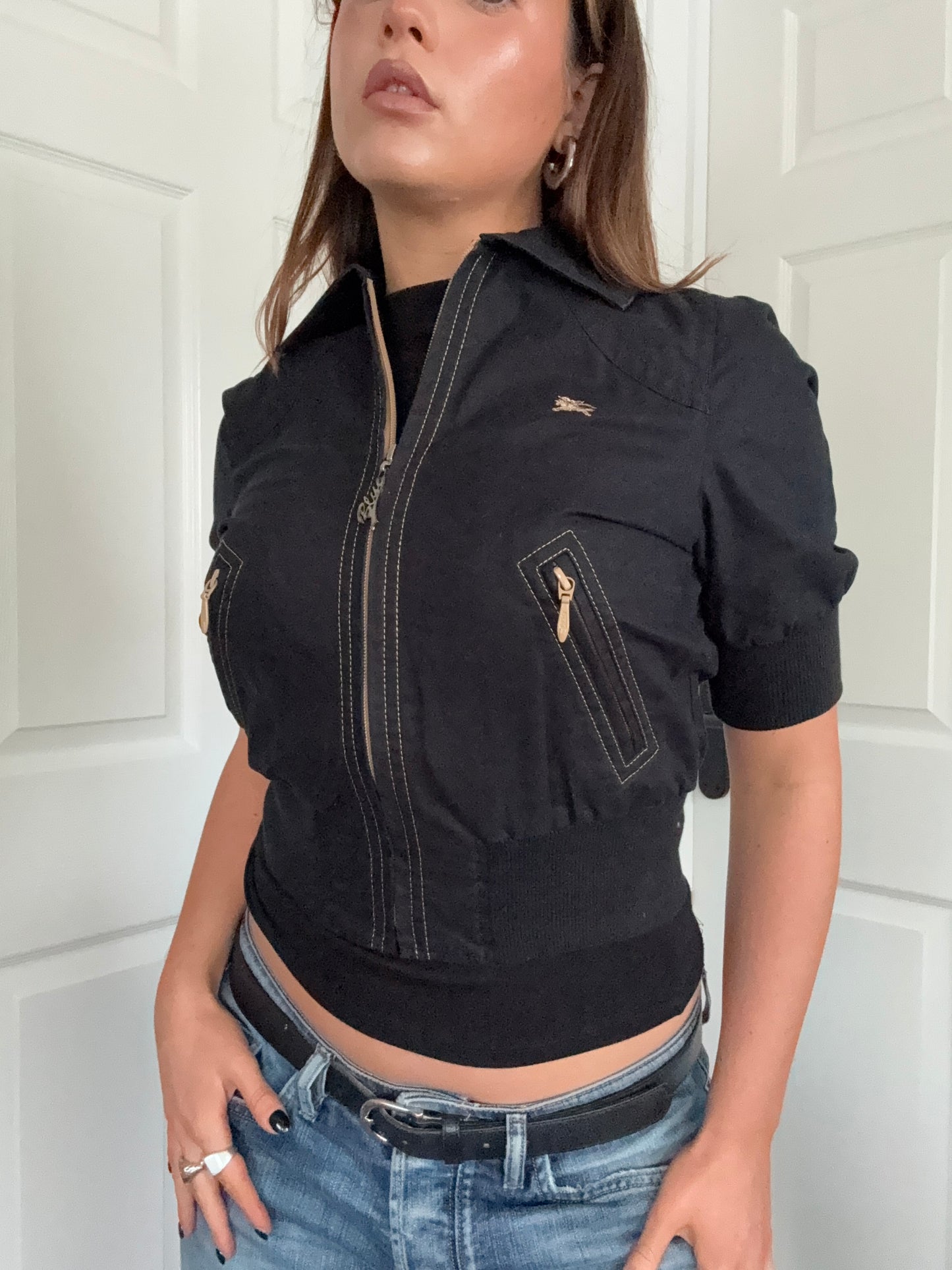 Burberry Blue Label Shortsleeve Bomber Jacket (S)