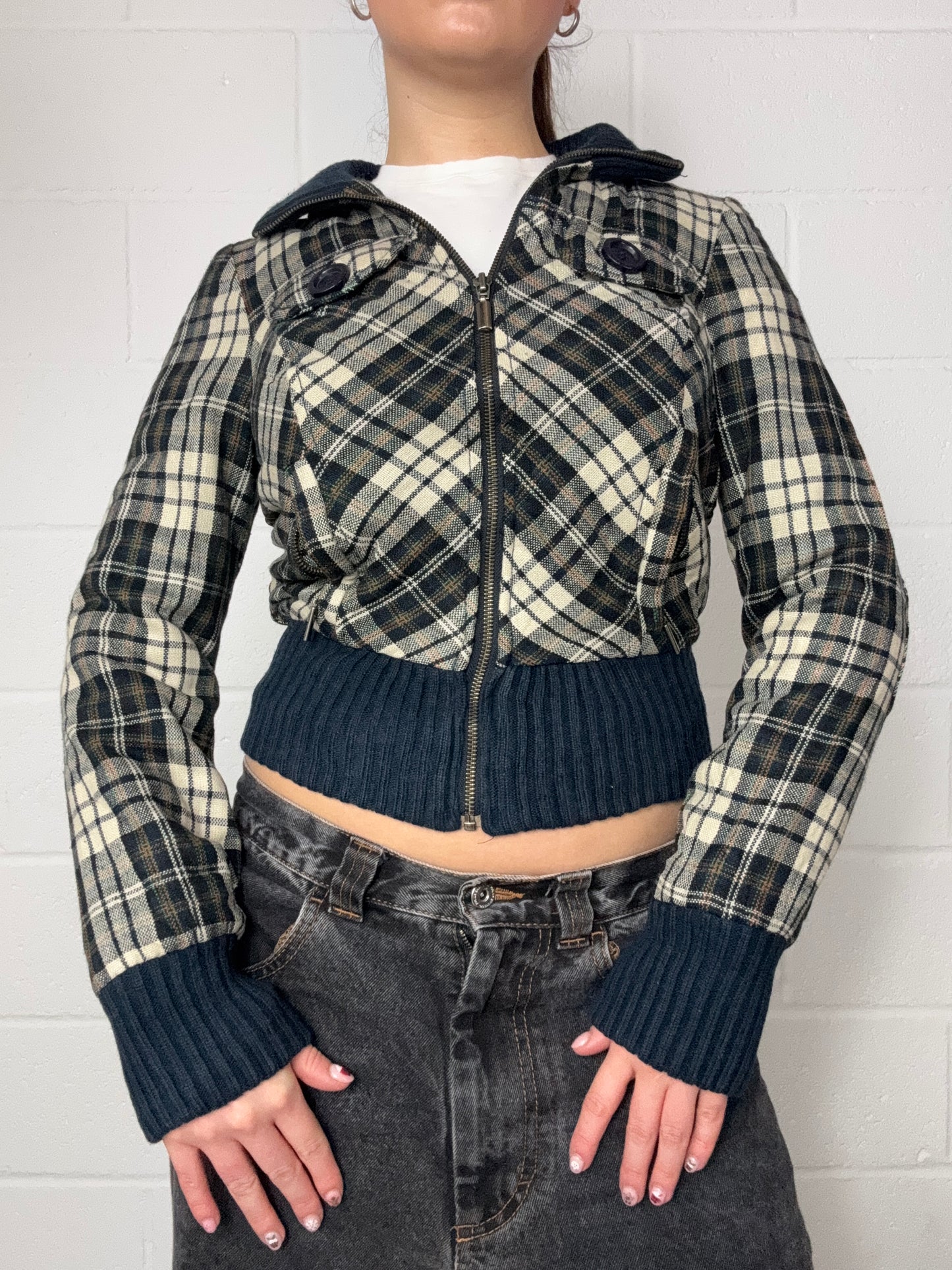 Guess Tartan Bomber Jacket (XS)