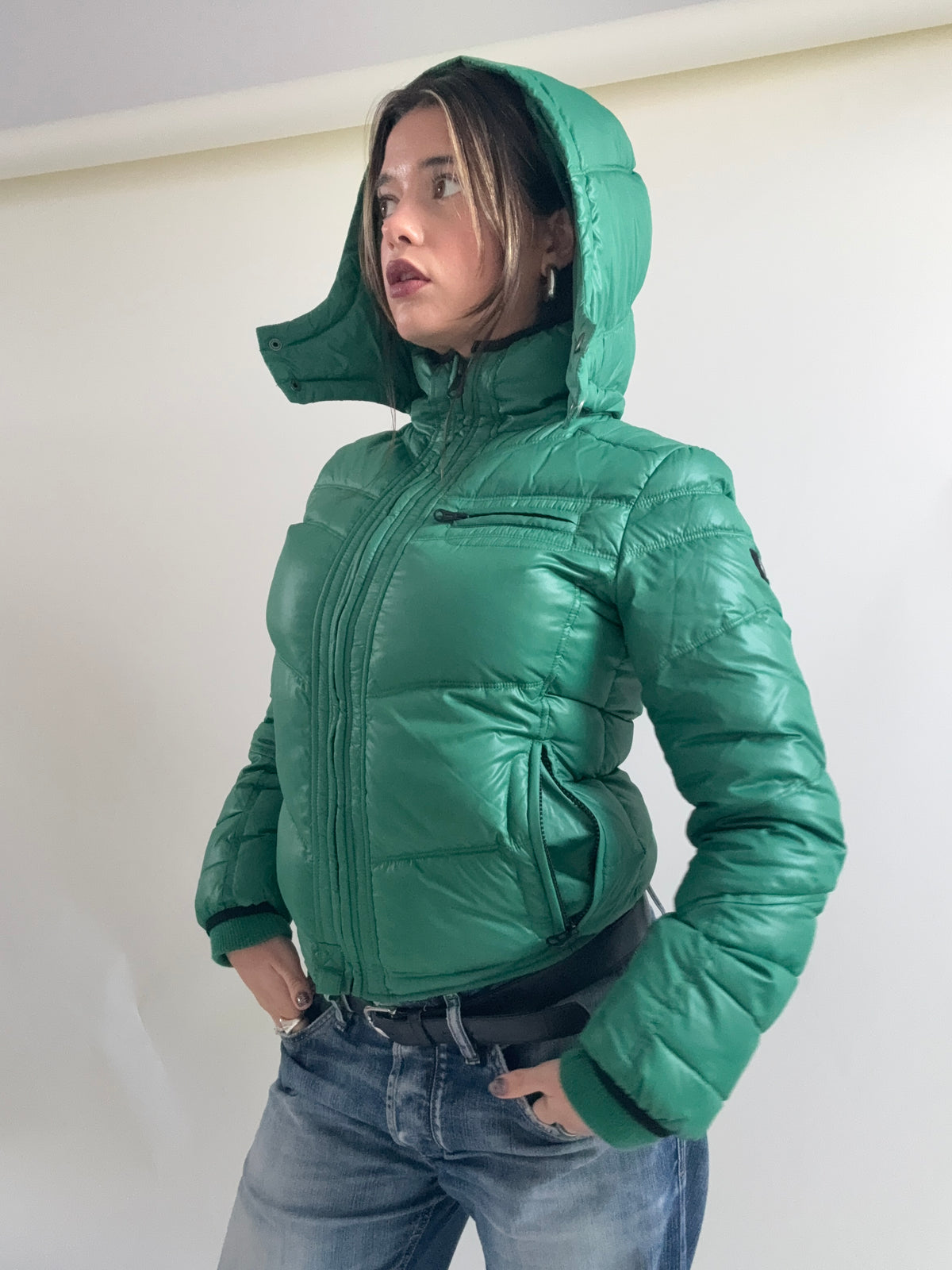 Green Diesel Puffer Jacket (L)