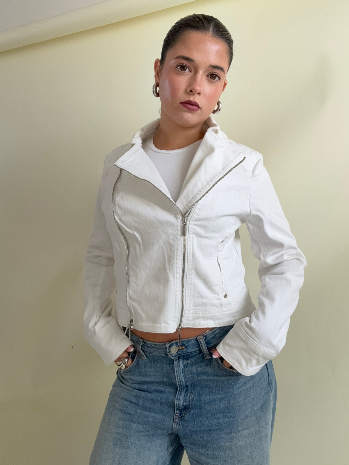 Karen Millen Fitted Biker Jacket (UK14)