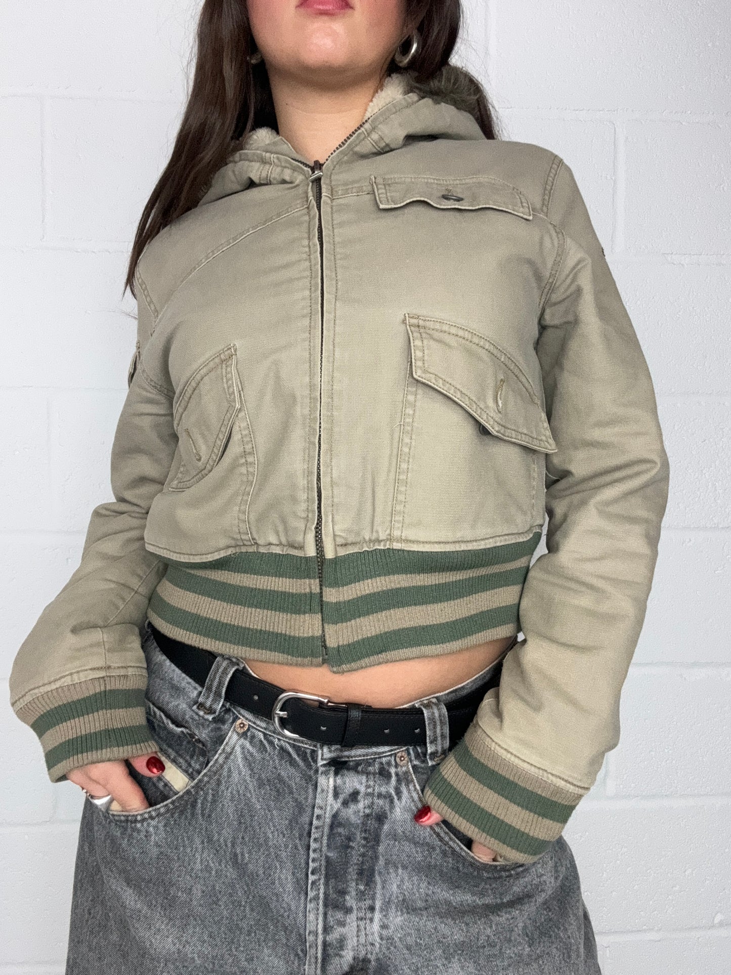 Chilli Pepper Khaki Bomber Jacket