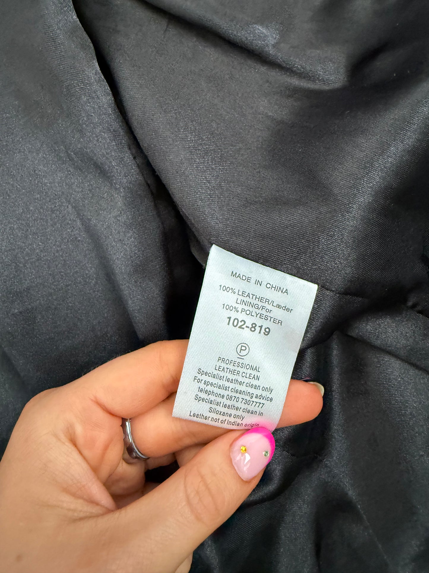 Leather Buckle Jacket (UK12)