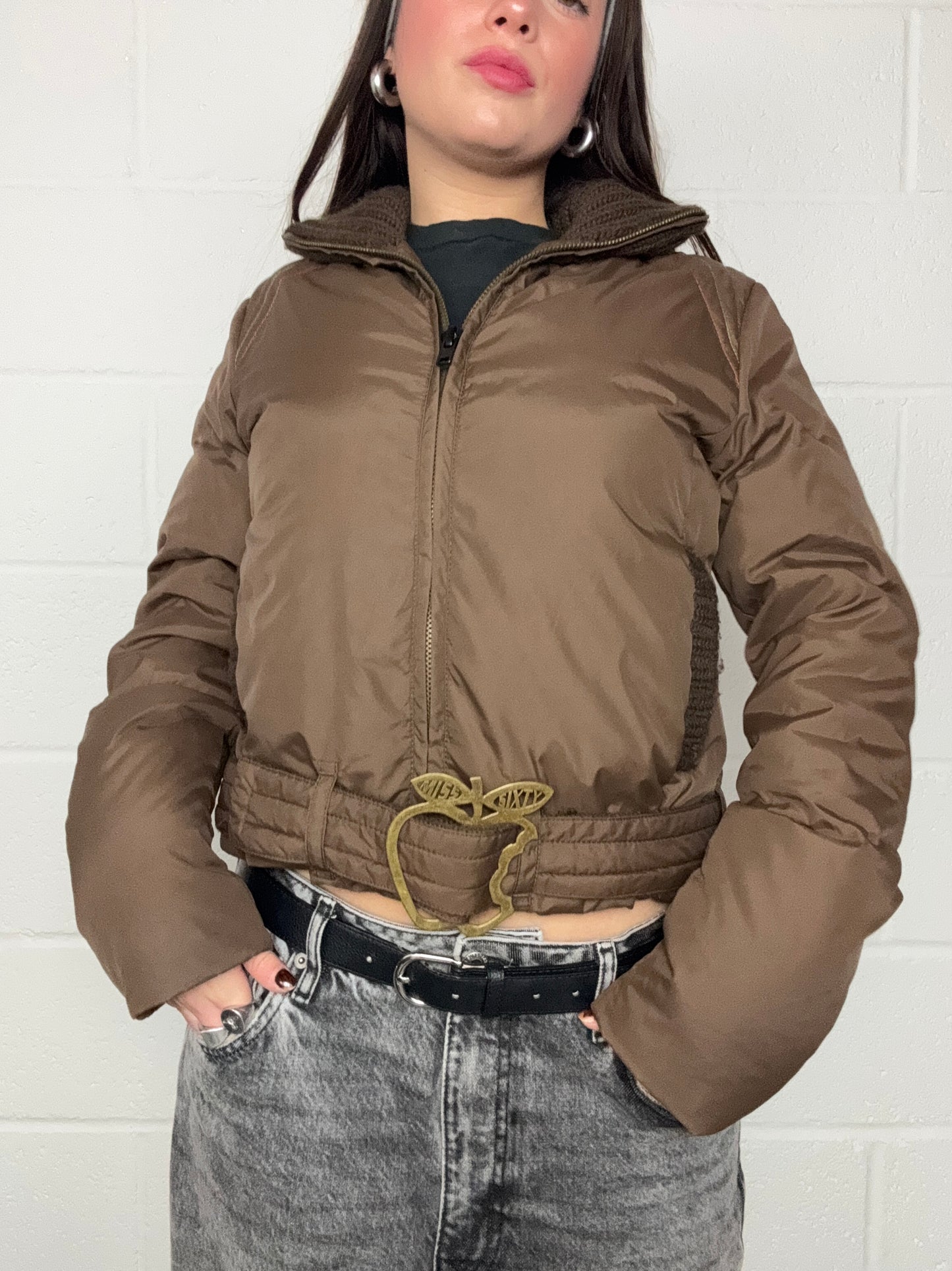 Miss Sixty Brown Puffer Jacket (M)