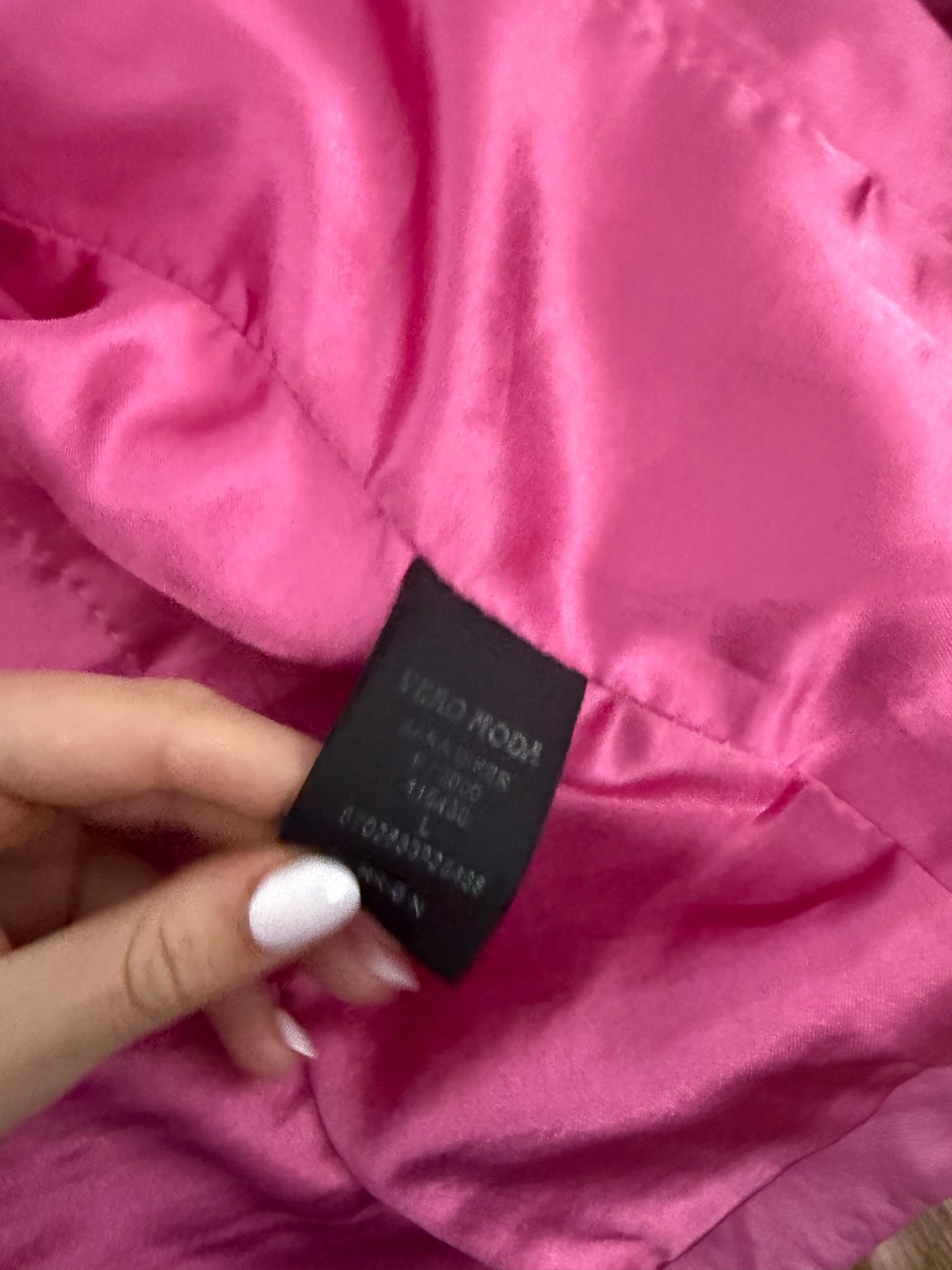 Pink Leather Jacket (L)