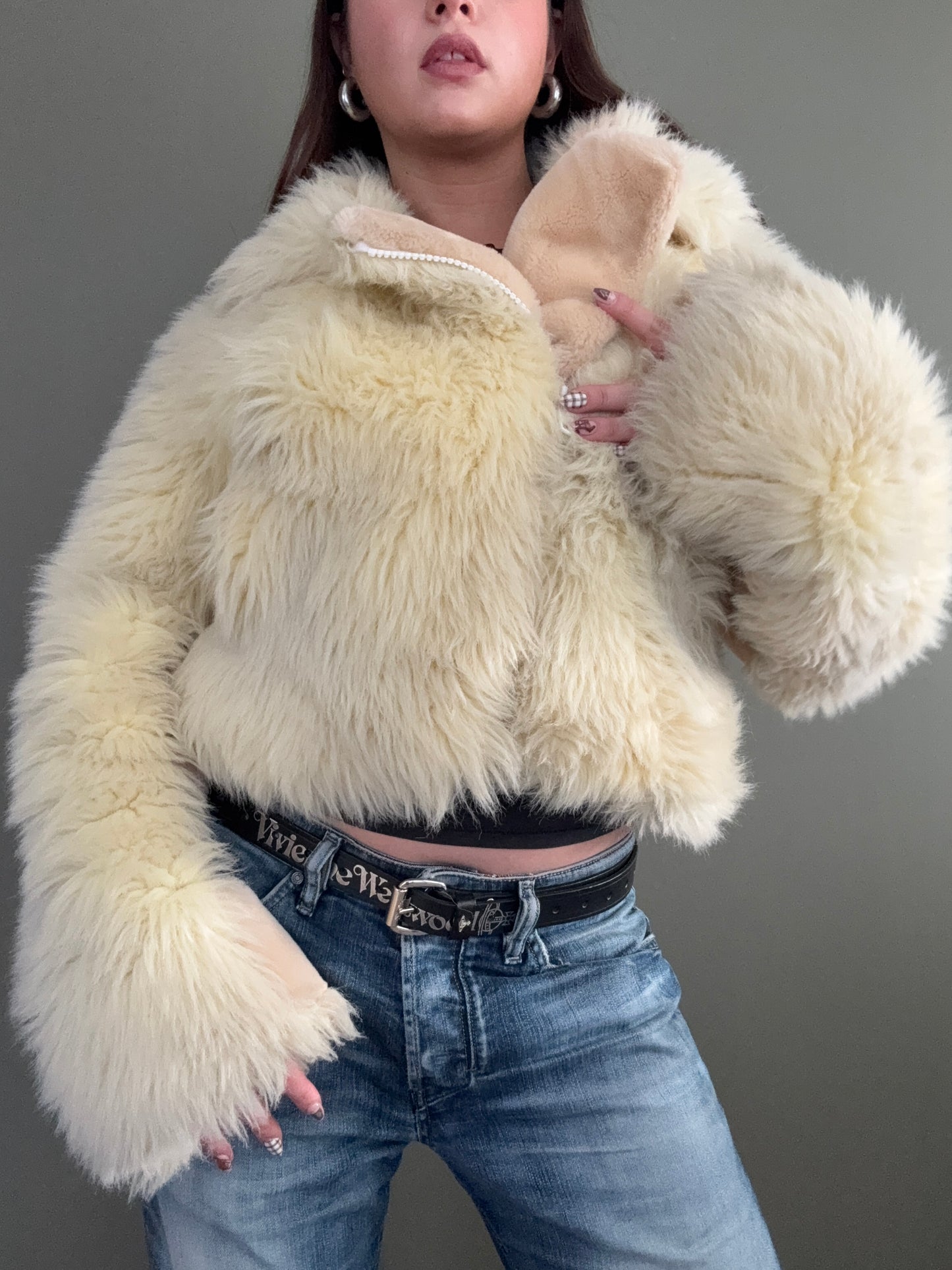 Faux Fur Jacket (S)