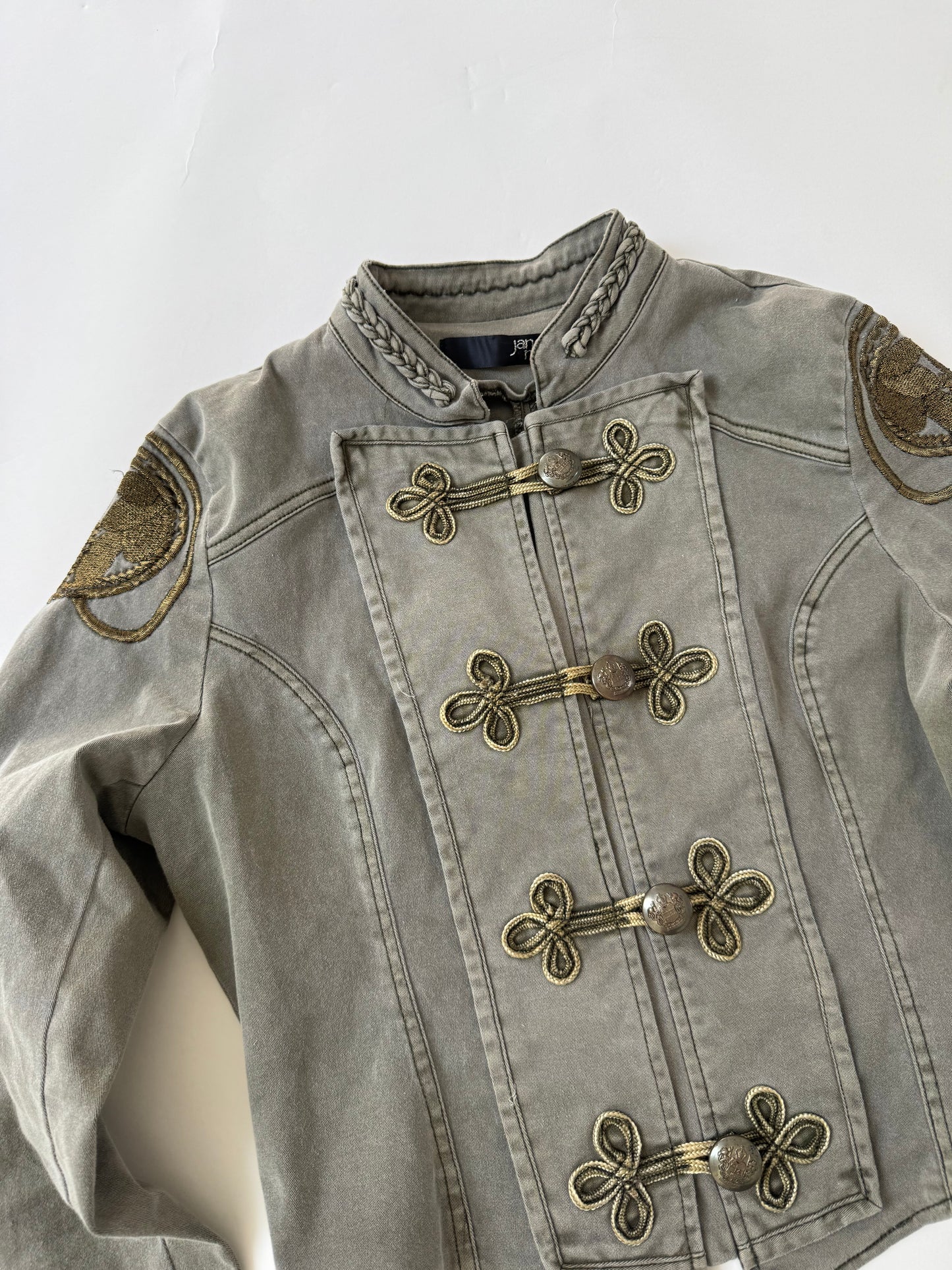 Jane Norman Cropped Military Jacket (UK12)