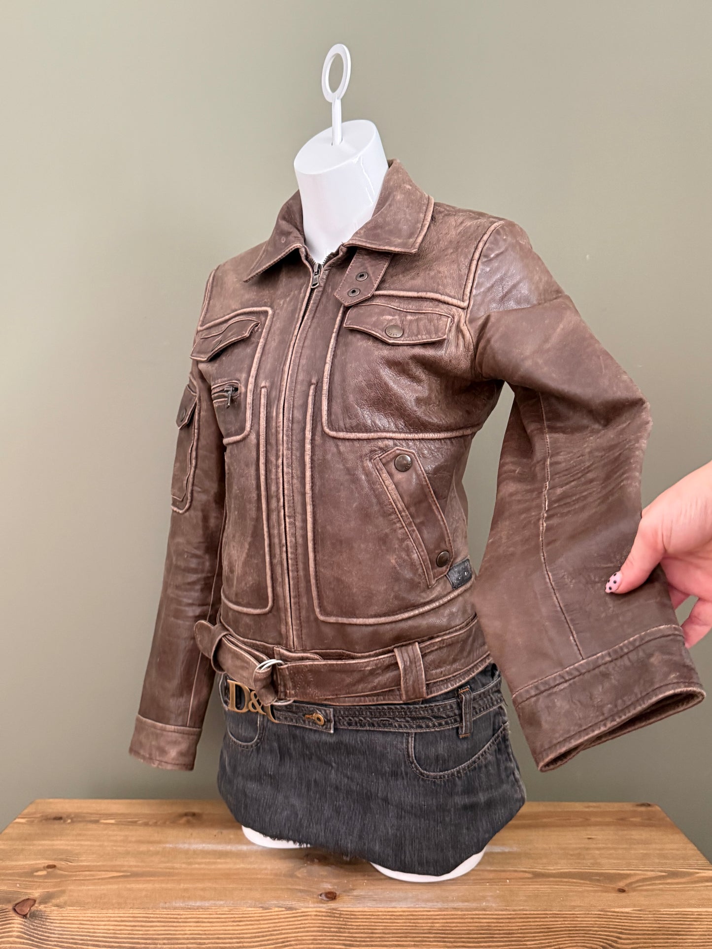 Miss Sixty Leather Jacket (M)