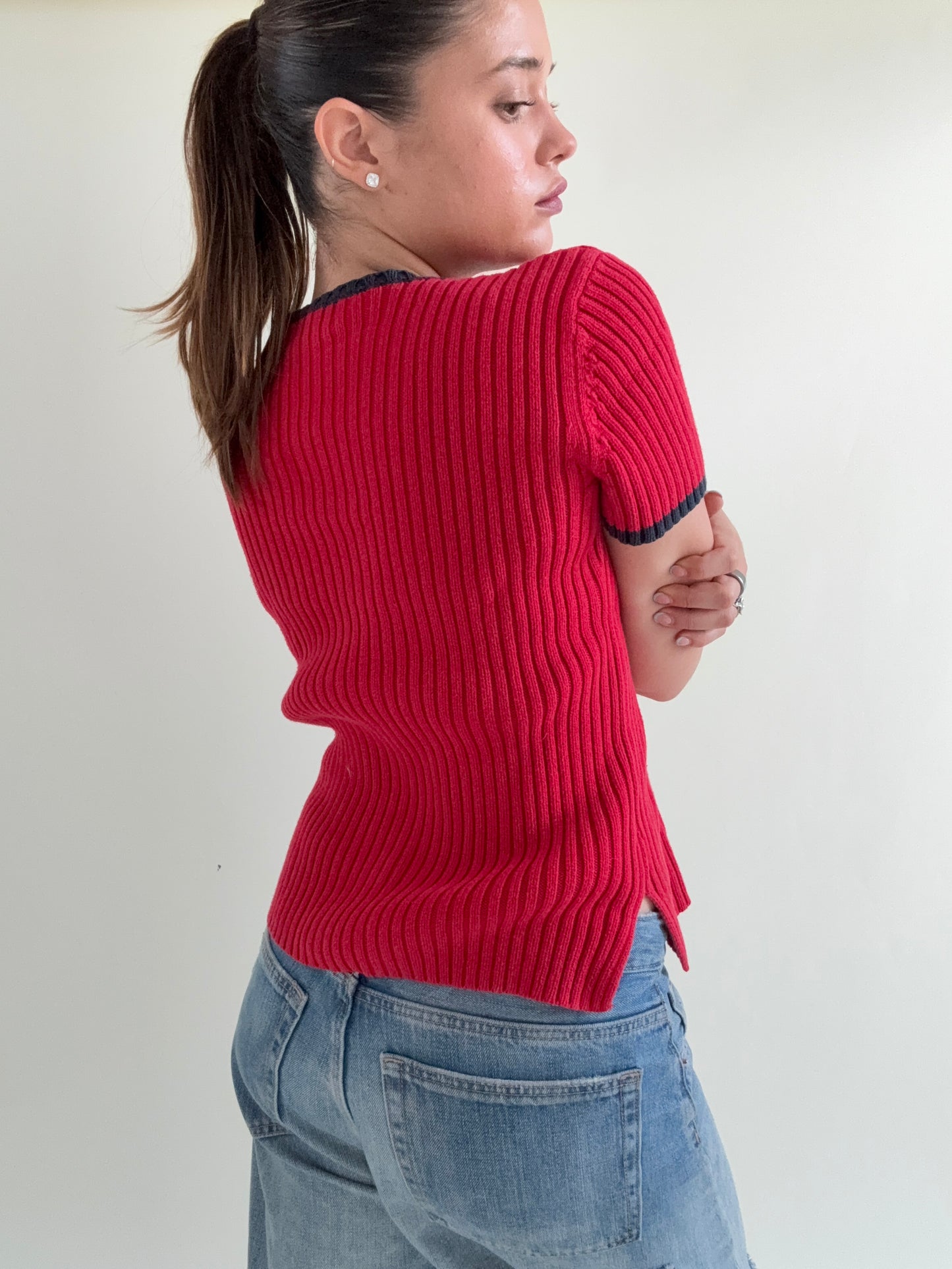 Ralph Lauren Knit Flag Top (M)