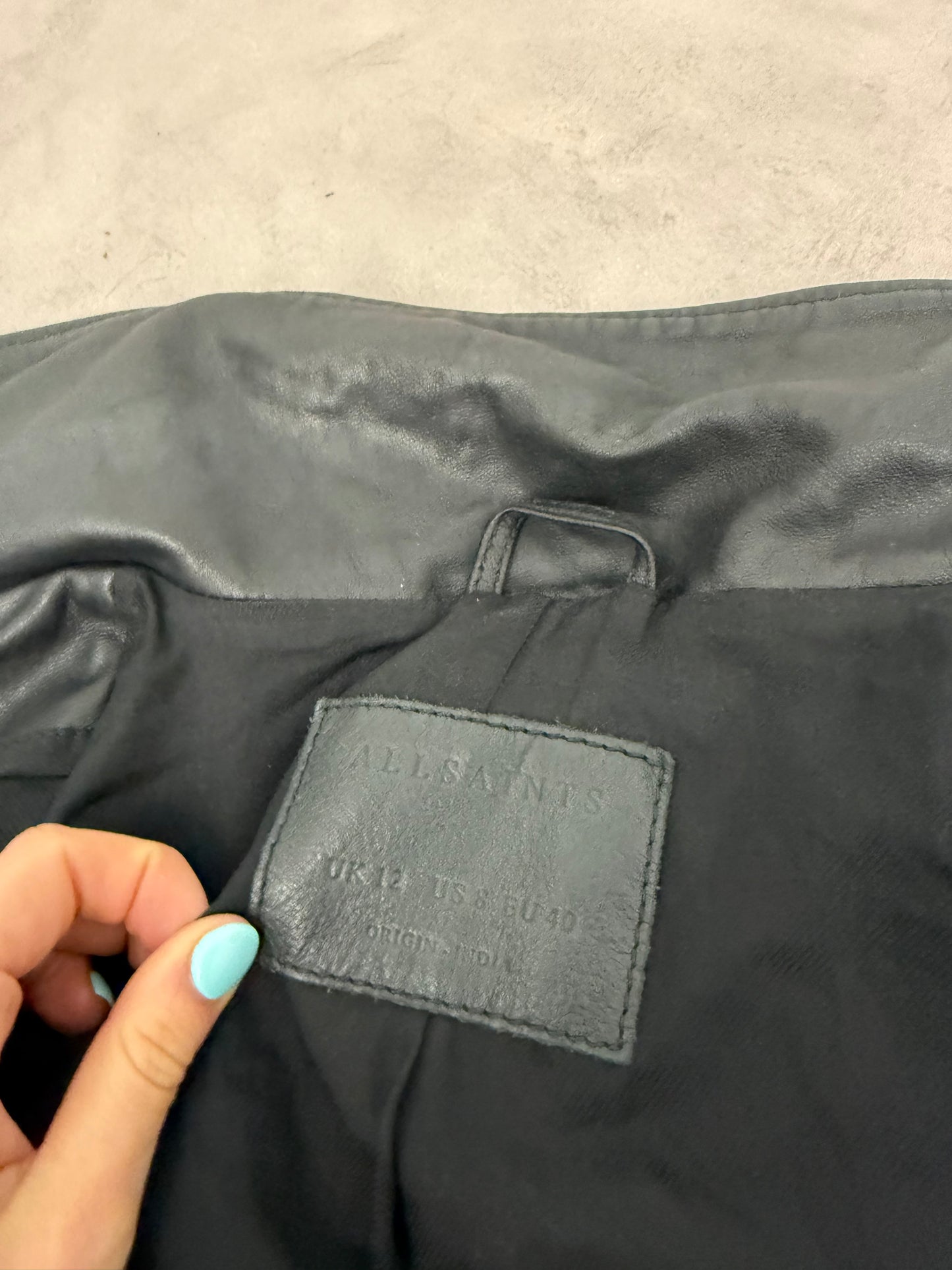Allsaints Leather Jacket (UK12)
