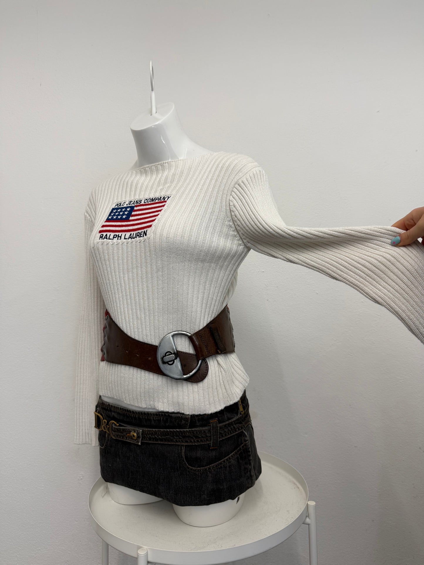 Diesel Thick Red Leather Belt