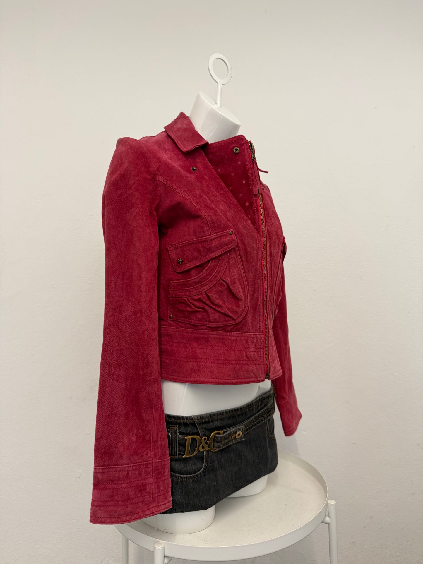 Red Suede Jacket (UK12)