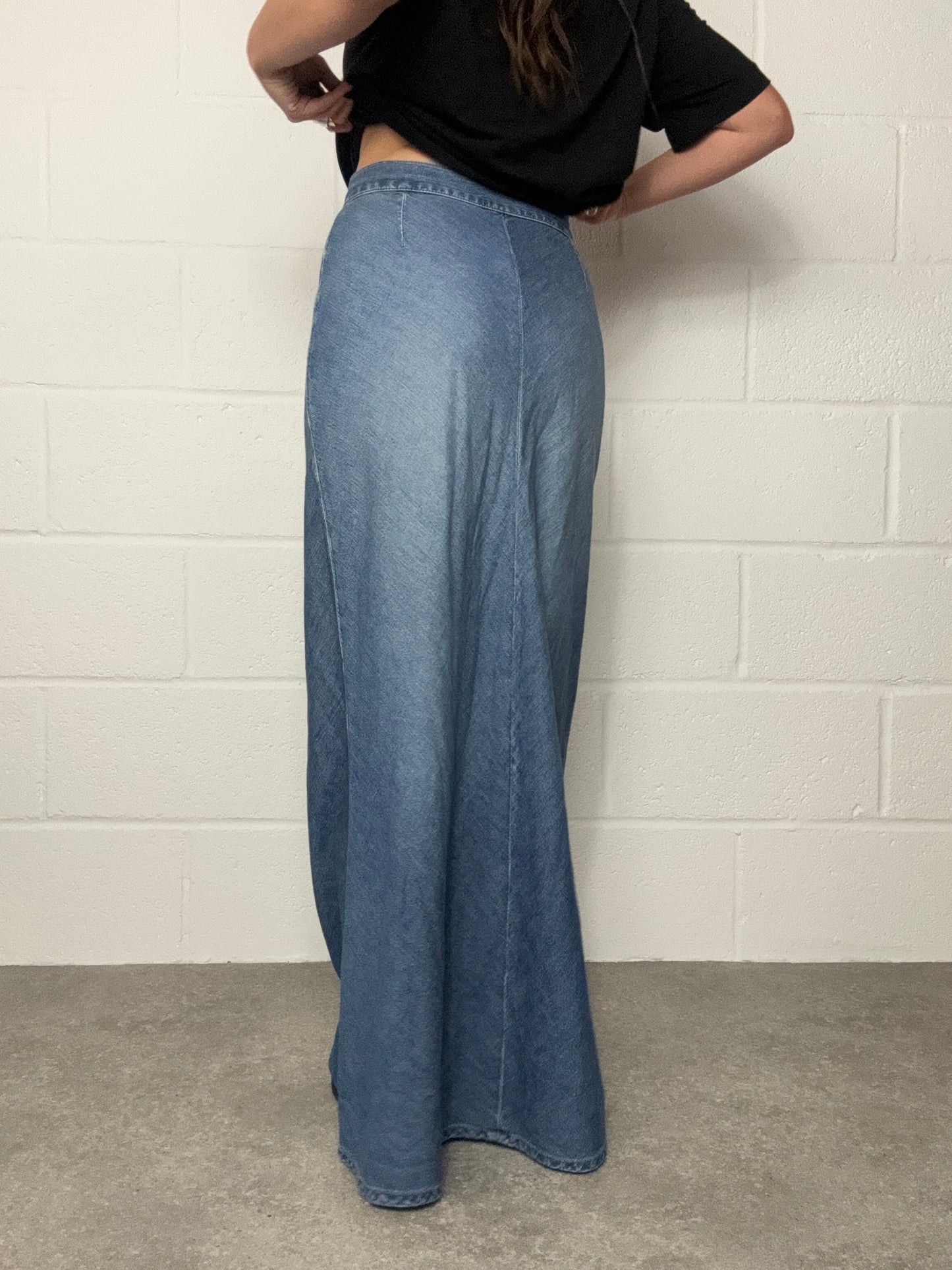 Diesel Long Denim Skirt