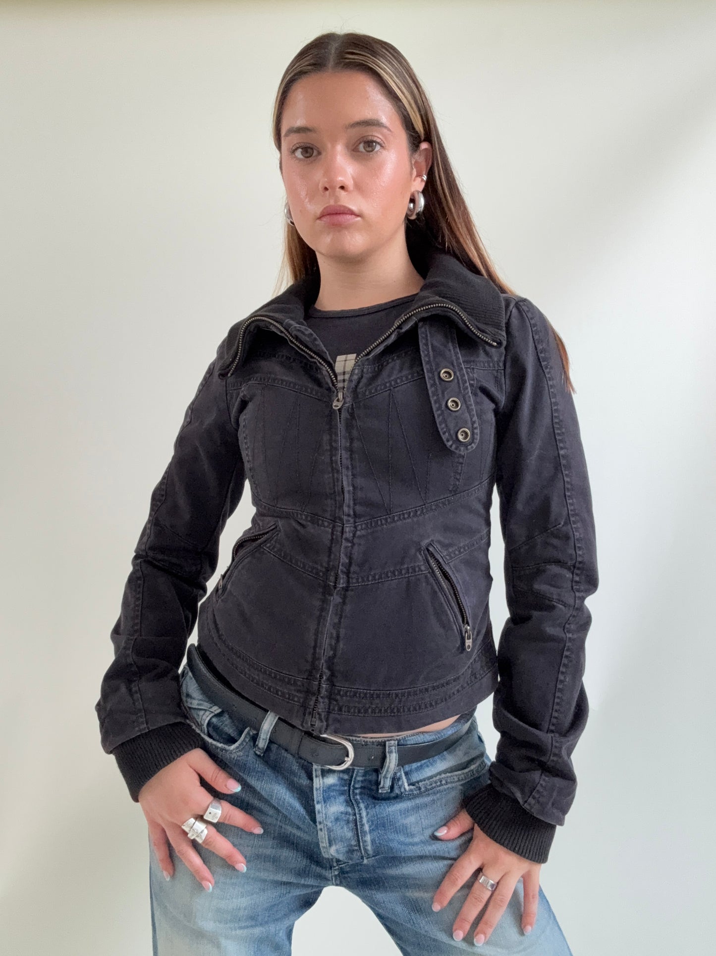 Diesel Fitted Funnel Neck Jacket (XS)