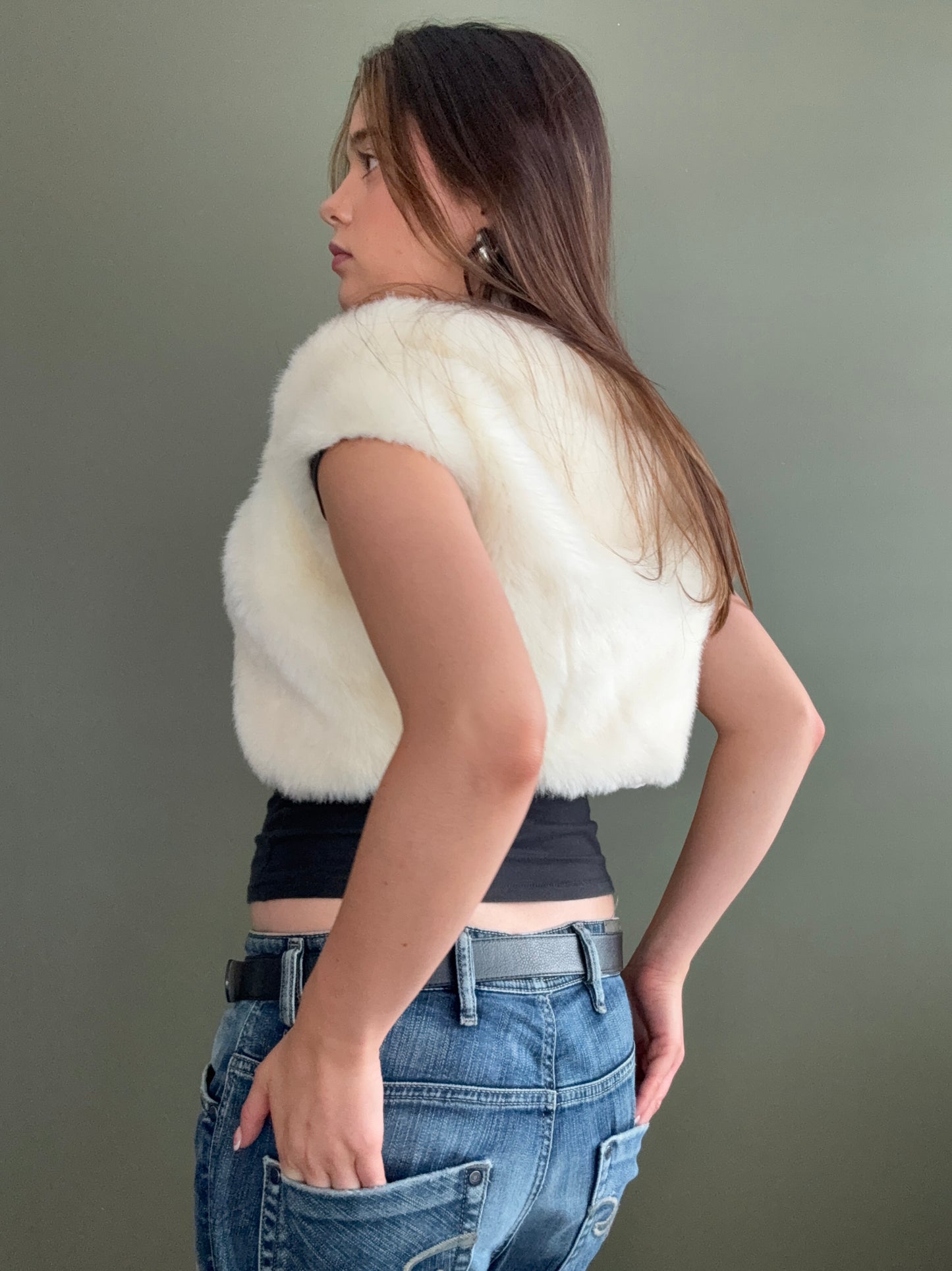 Karen Millen Faux Fur Bolero (UK8)