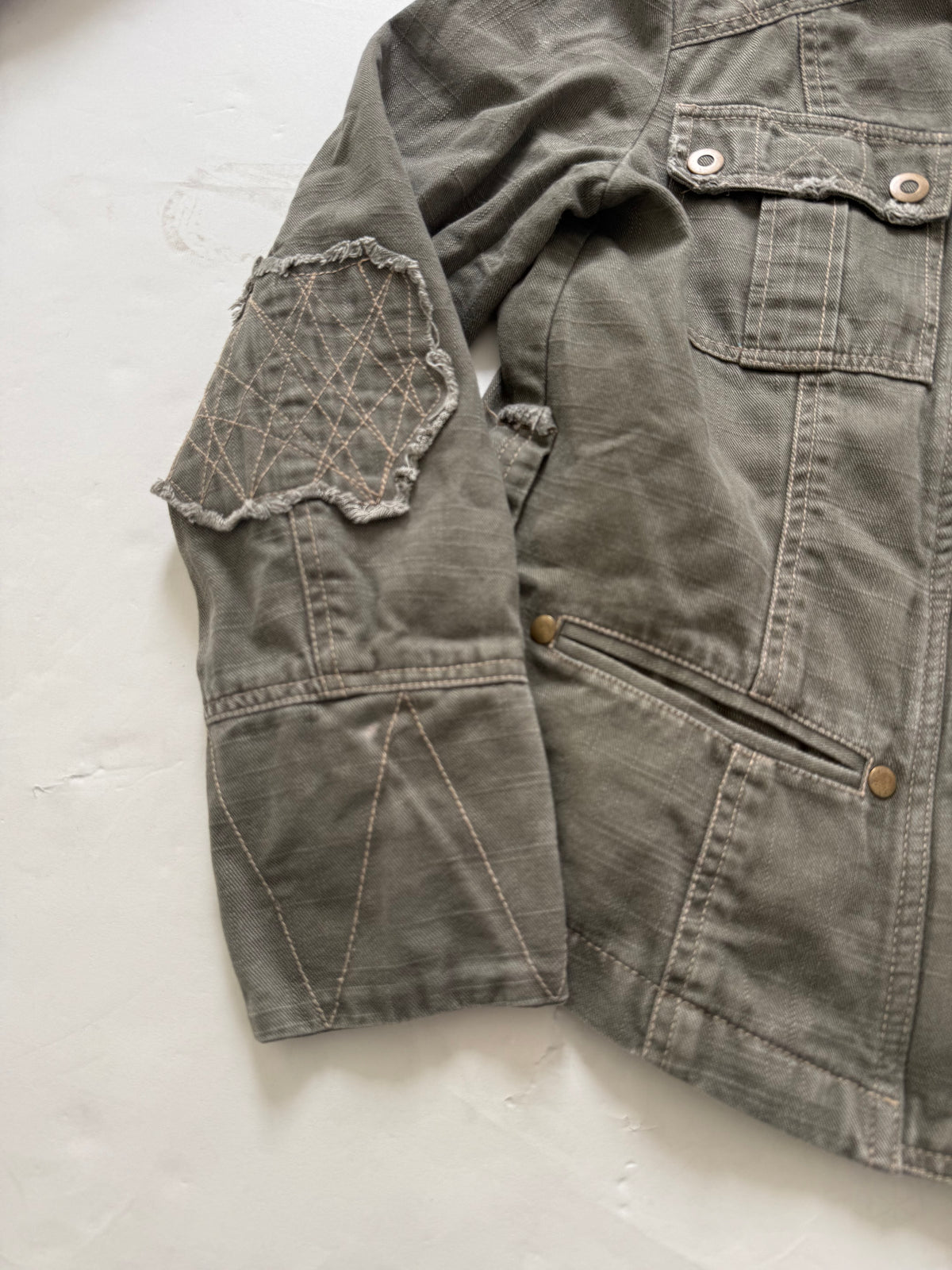 Khaki Cargo Jacket (UK12)