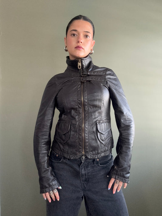 Miss Sixty Leather Jacket (M)