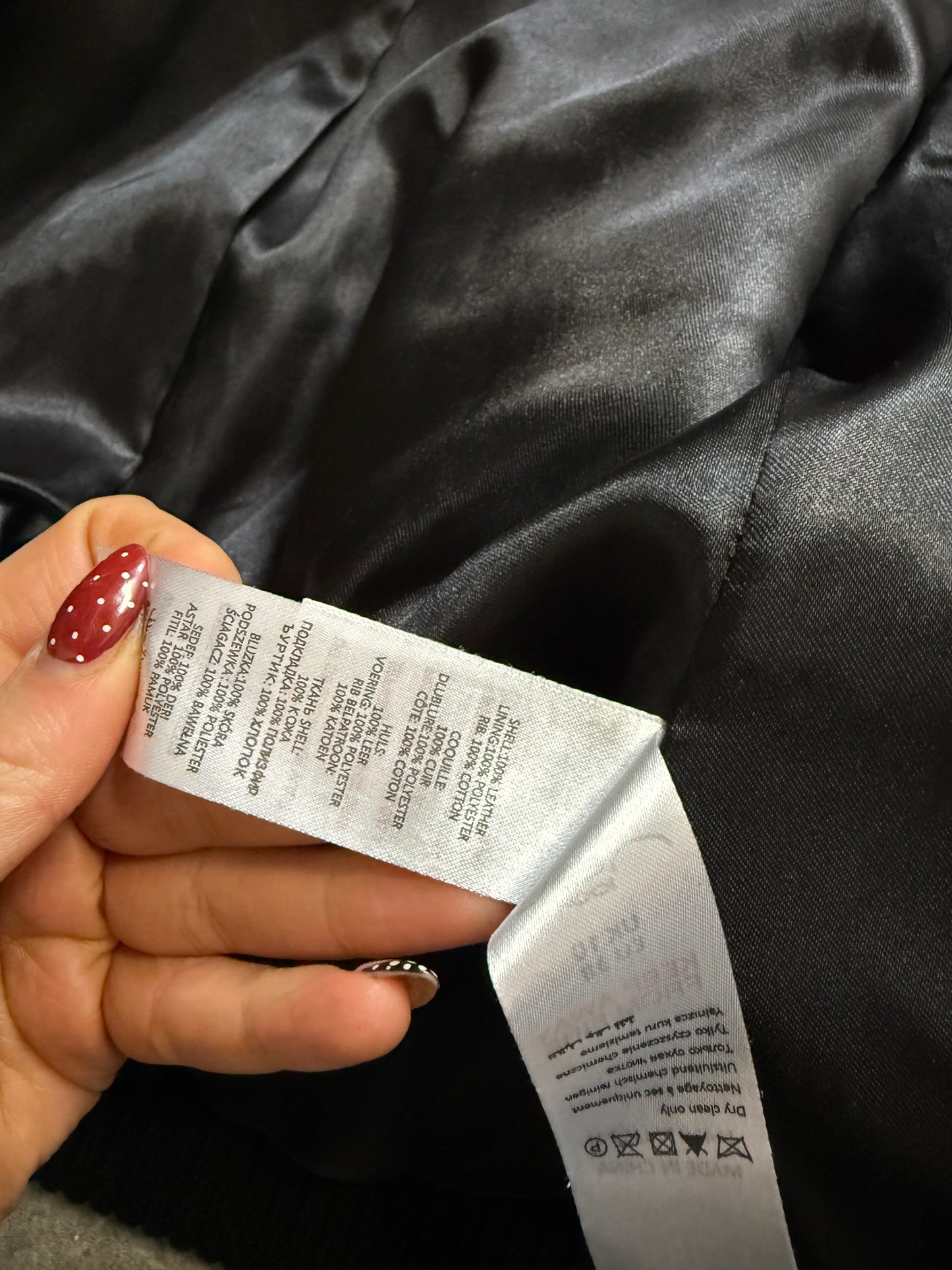 Fitted Leather Jacket (UK10)