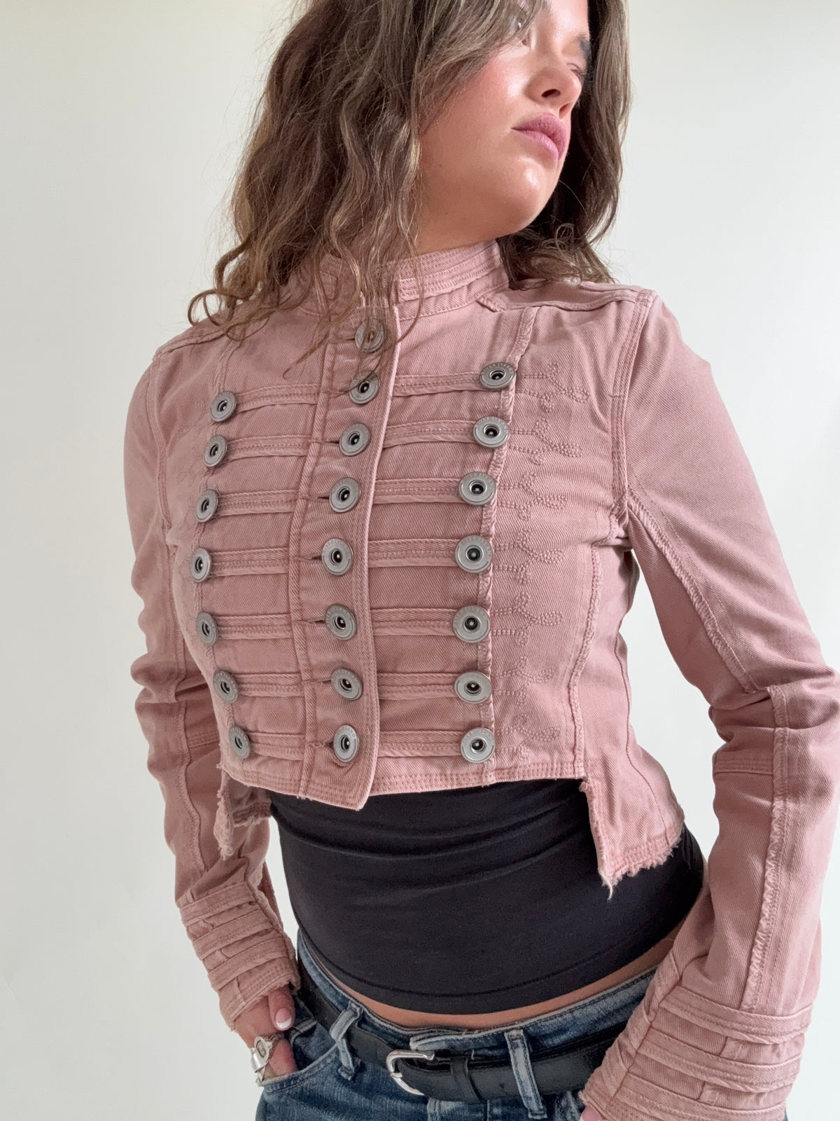 Cropped Vintage Military Jacket (S)