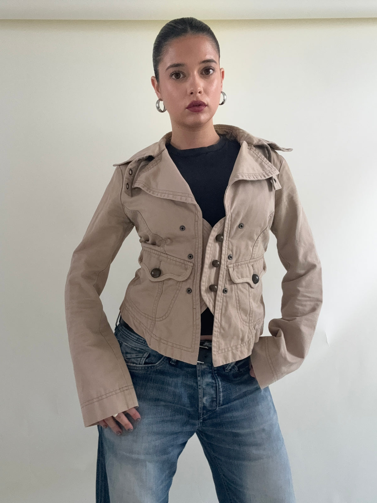 Diesel Beige Military Jacket (L)