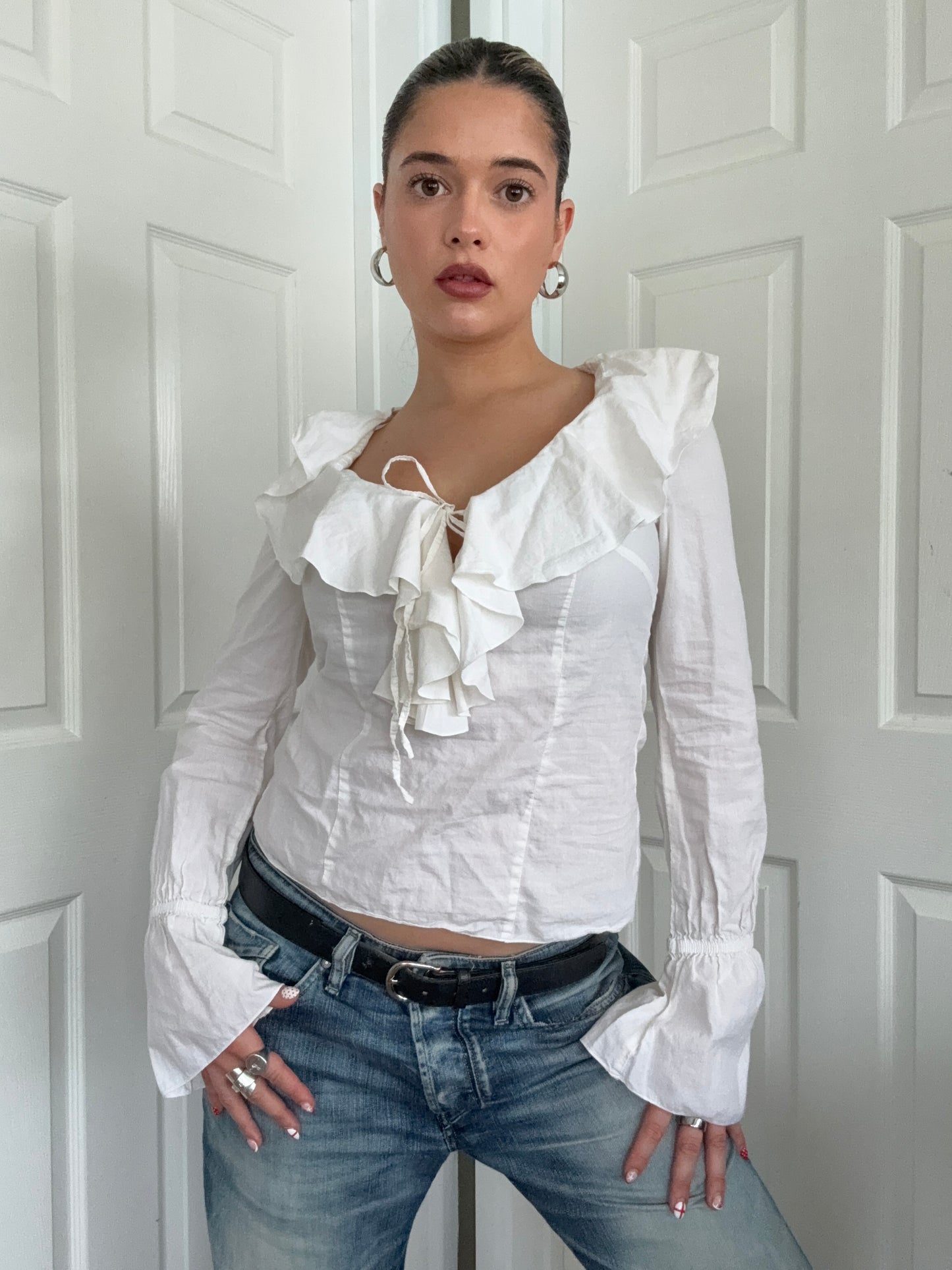 Morgan De Toi Ruffle Shirt (S)