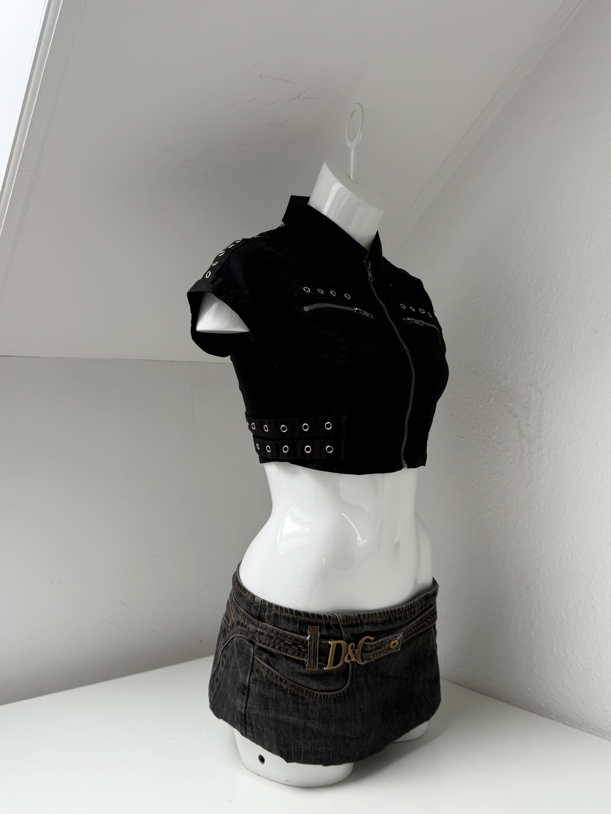 Cropped Corset Utility Top (UK8)