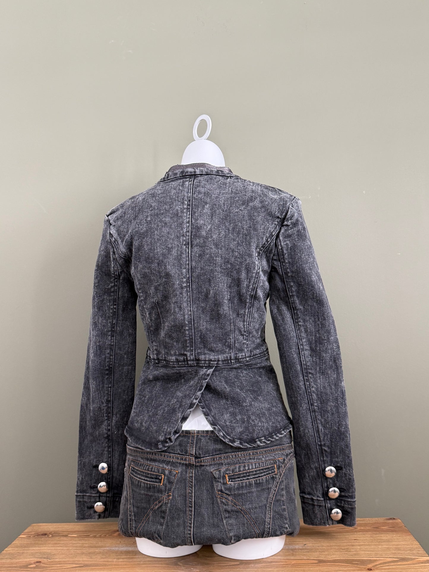 Denim Military Jacket (UK12)