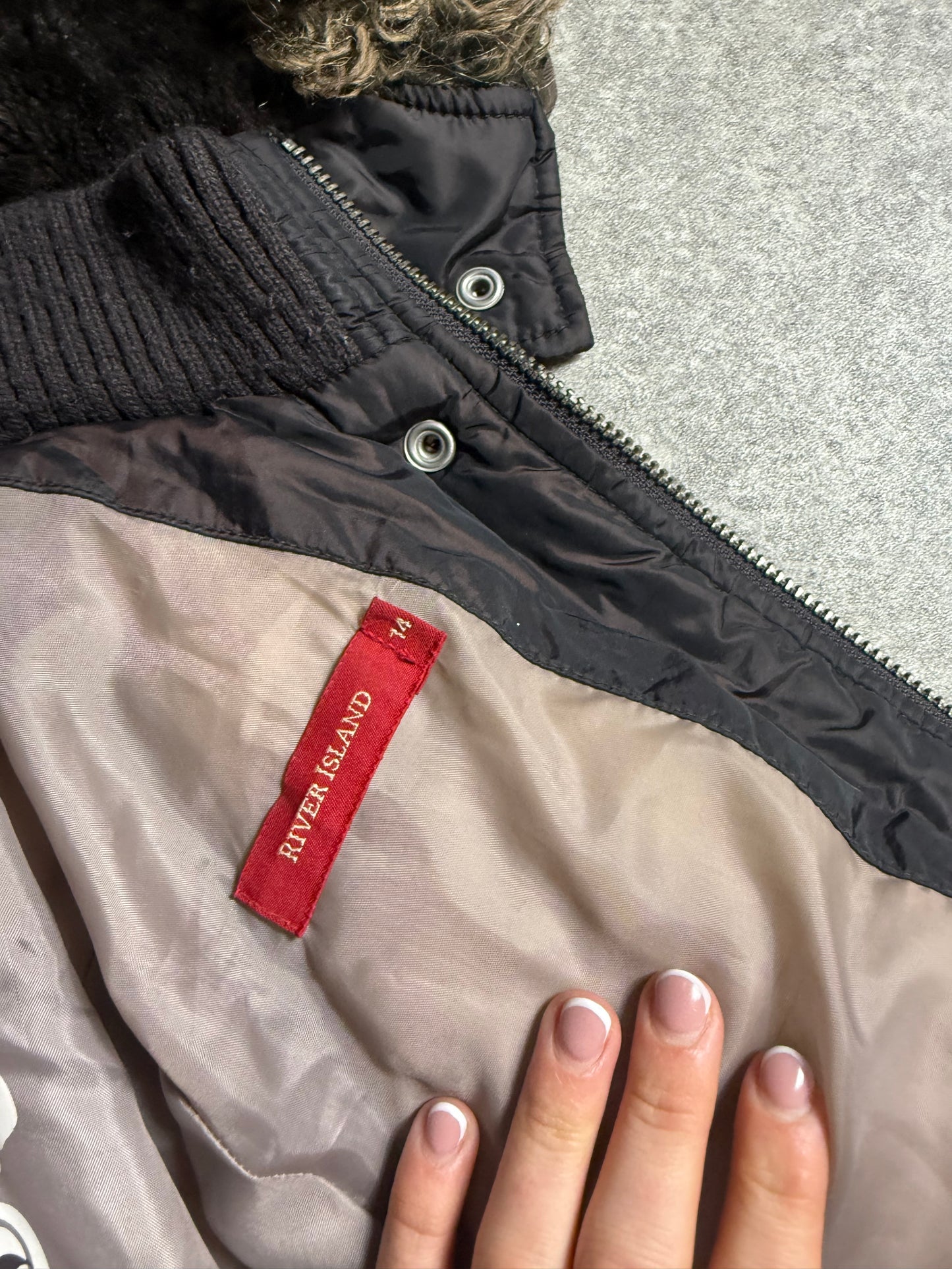 Y2K Brown Puffer Jacket (UK14)