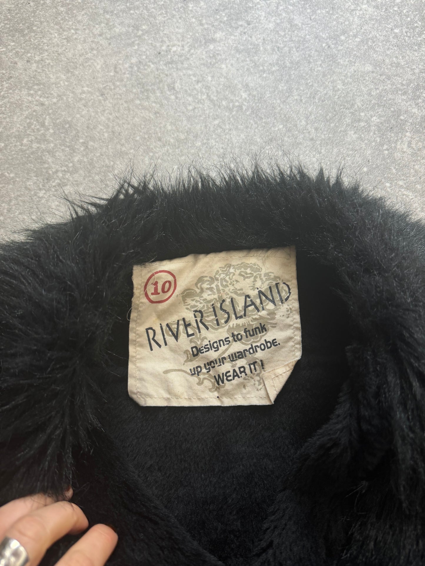 Y2K Faux Fur Jacket (UK10)