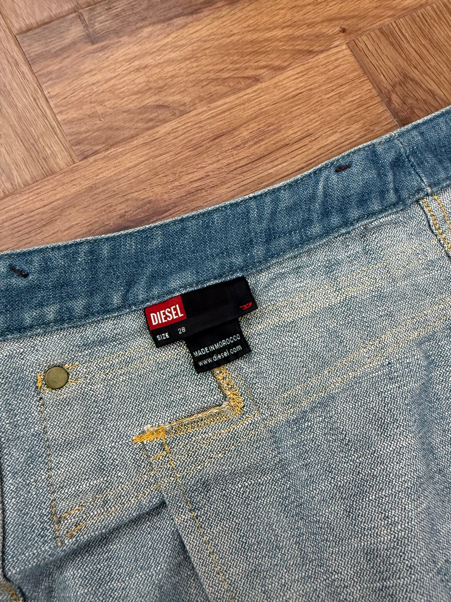 Diesel Wrap Denim Skirt (28)