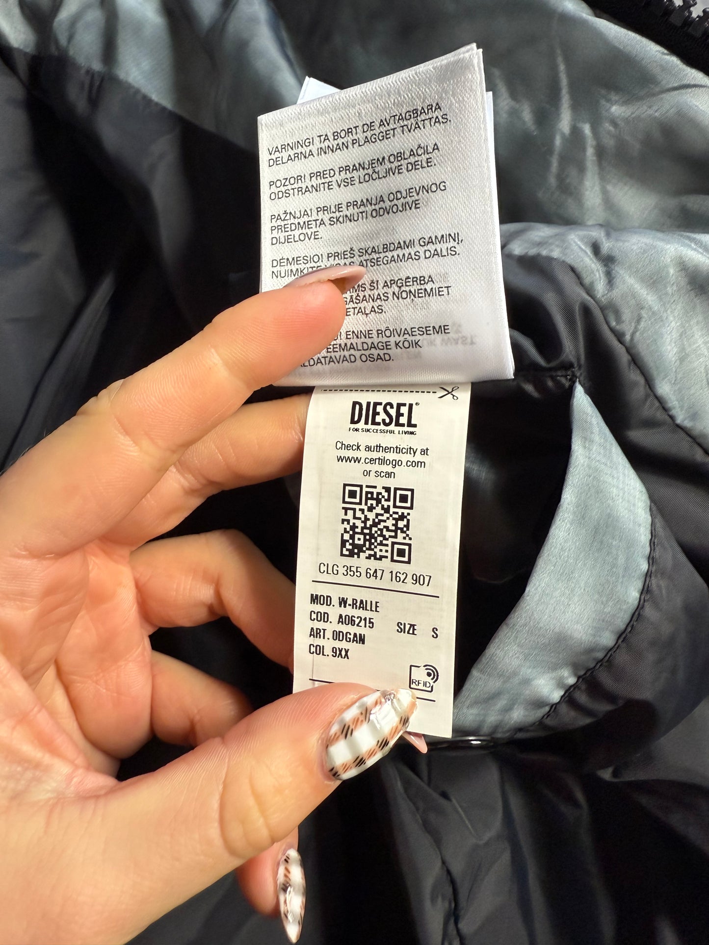 Diesel W-Ralle Puffer Jacket (S)