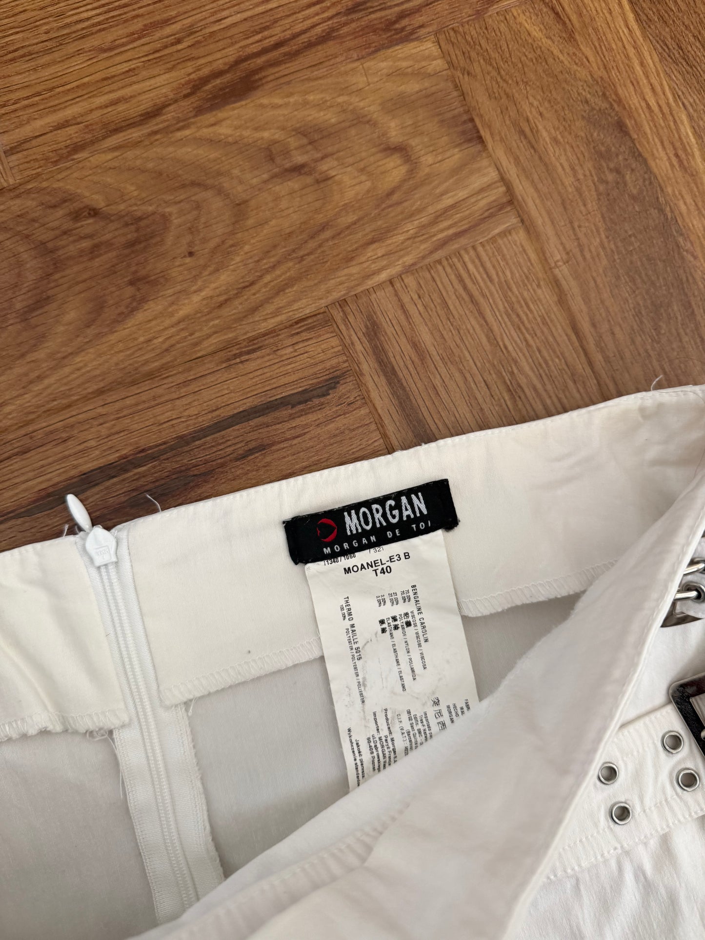 Morgan De Toi Buckle Mini Skirt (S)