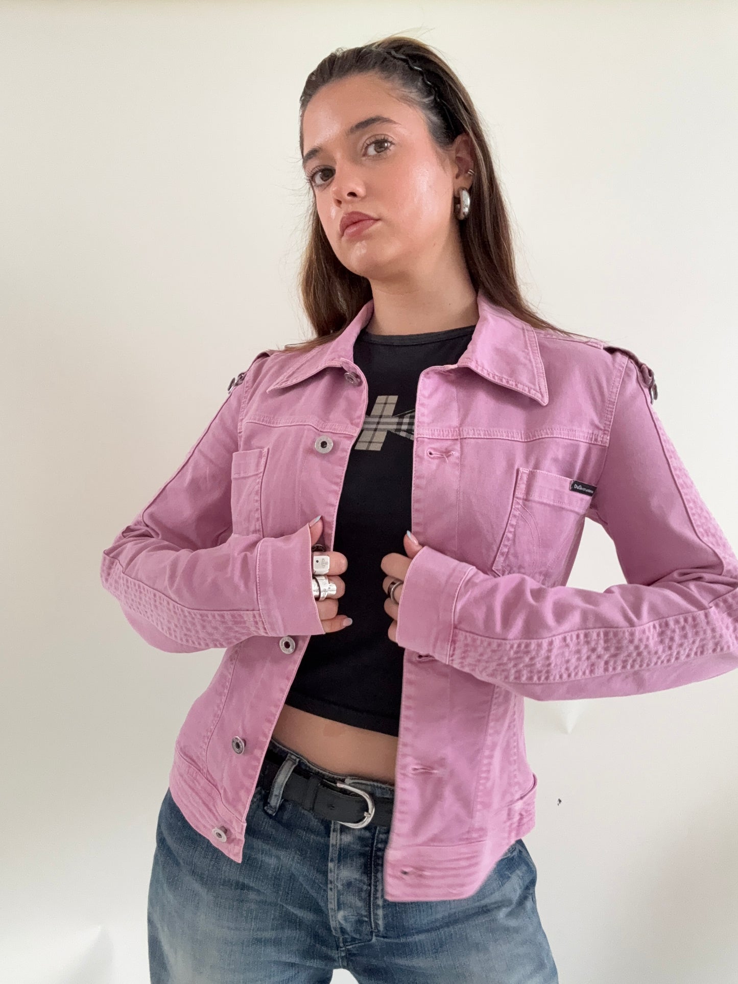 Dolce & Gabbana Pink Denim Jacket (S)