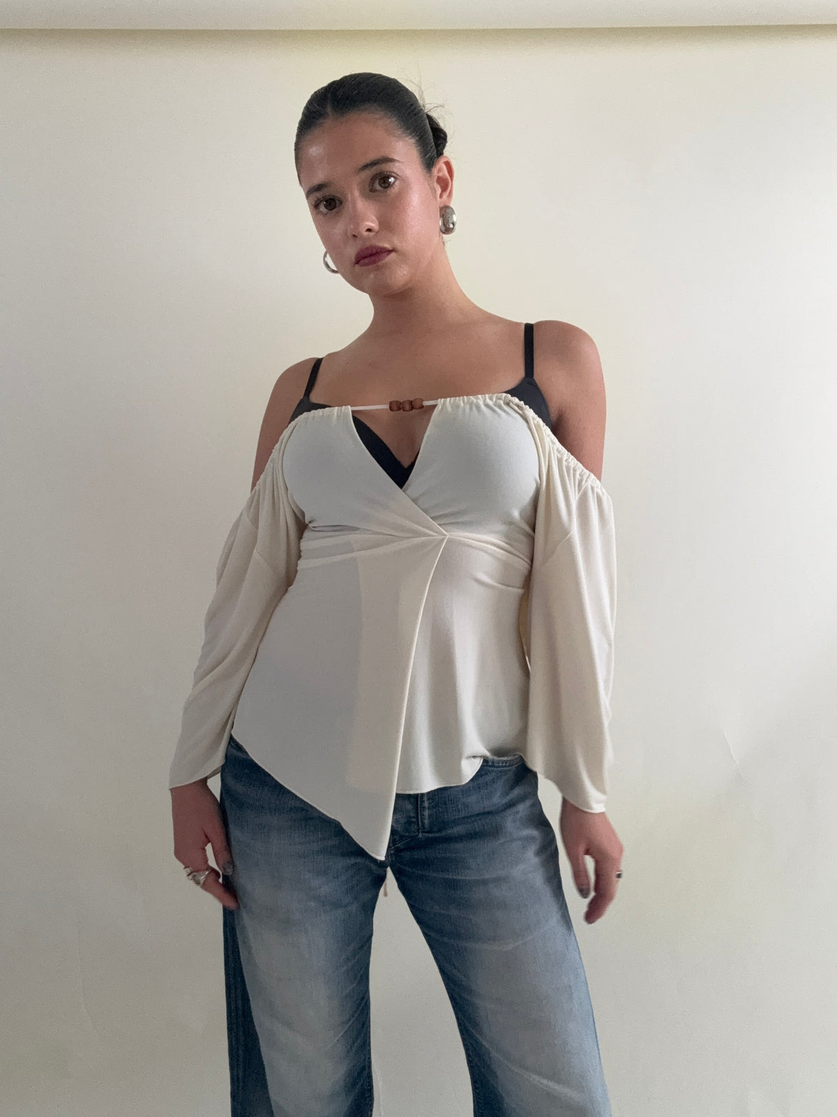 Off The Shoulder Tie Top (UK16)