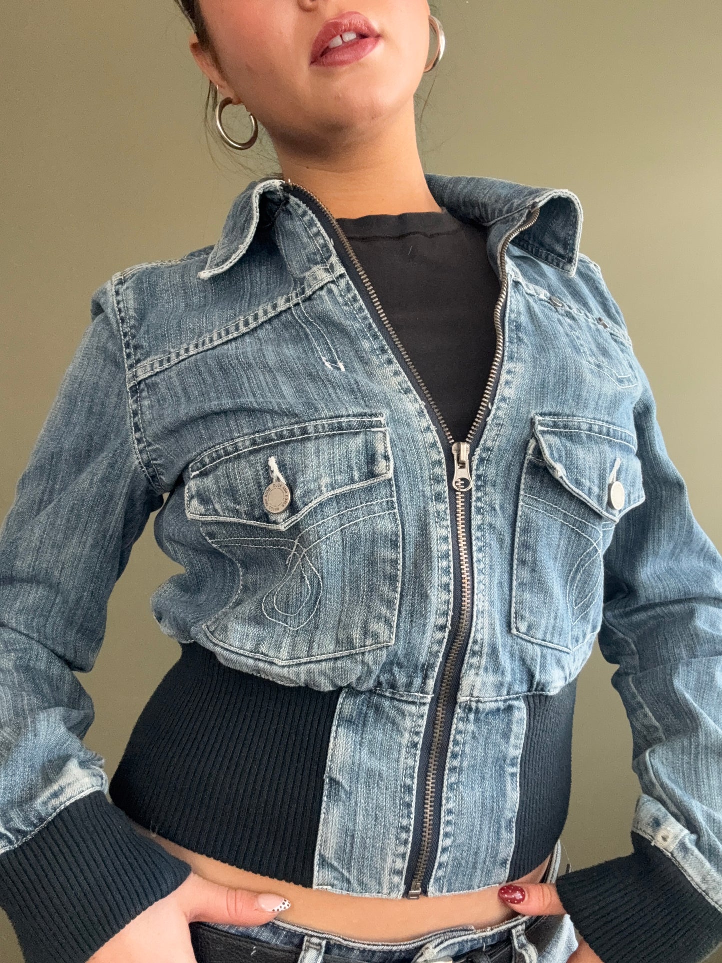 Denim Bomber Jacket (S)