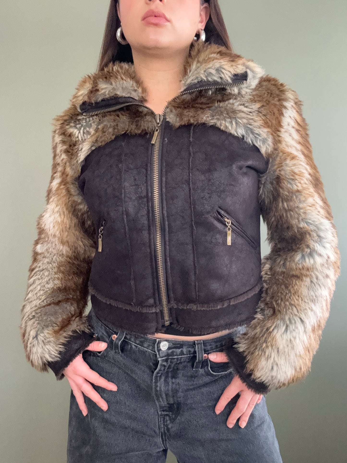 Faux Fur Jacket (UK10)