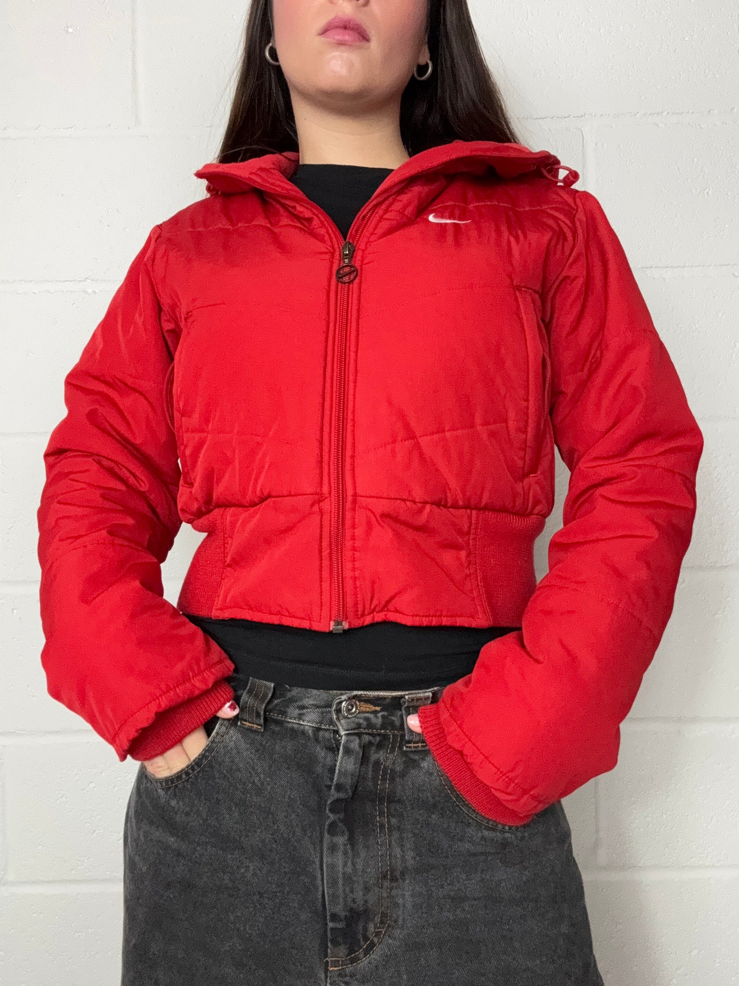 Red Nike Puffer Jacket (S)