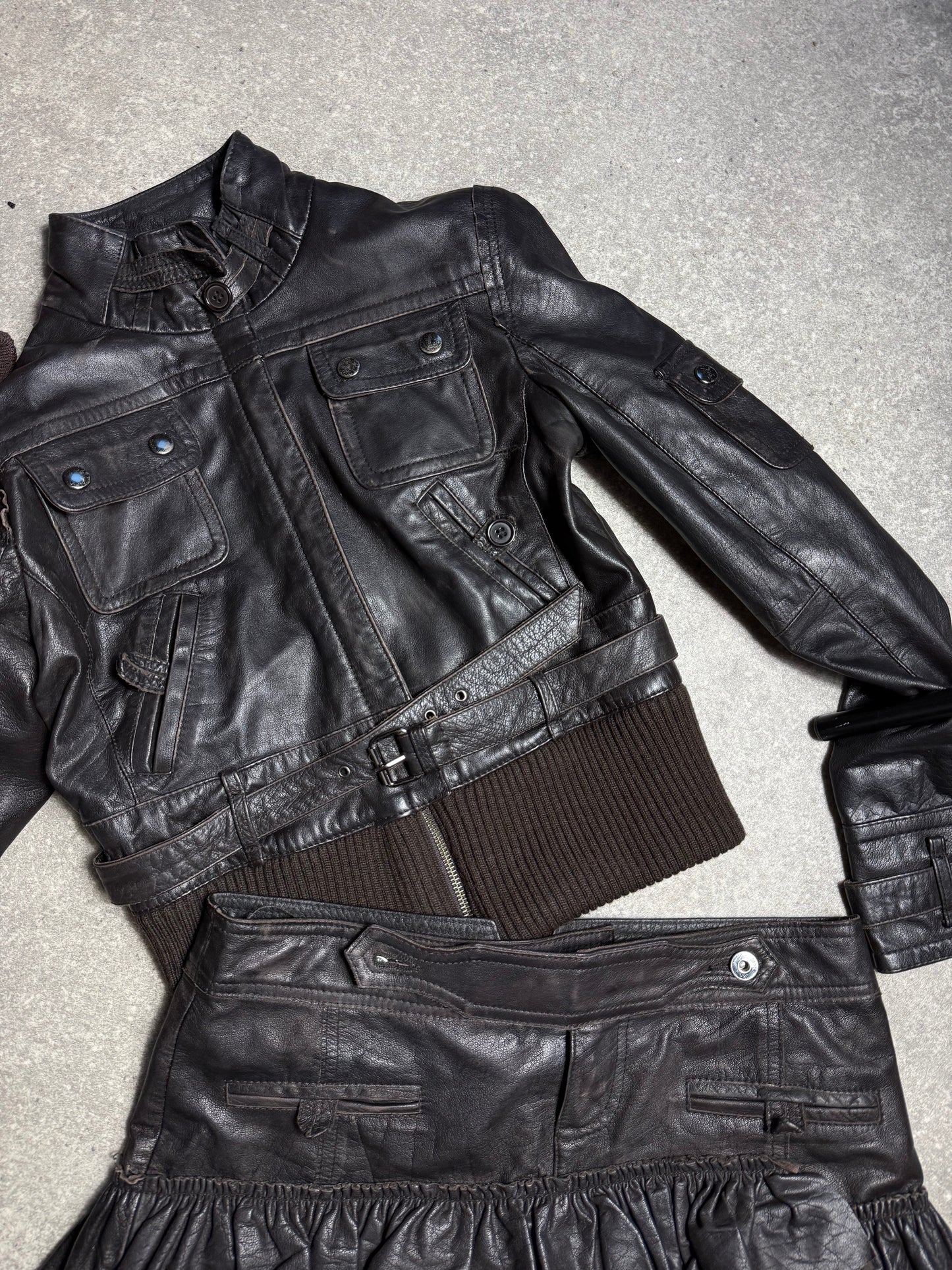 Leather Two Piece Set (S)