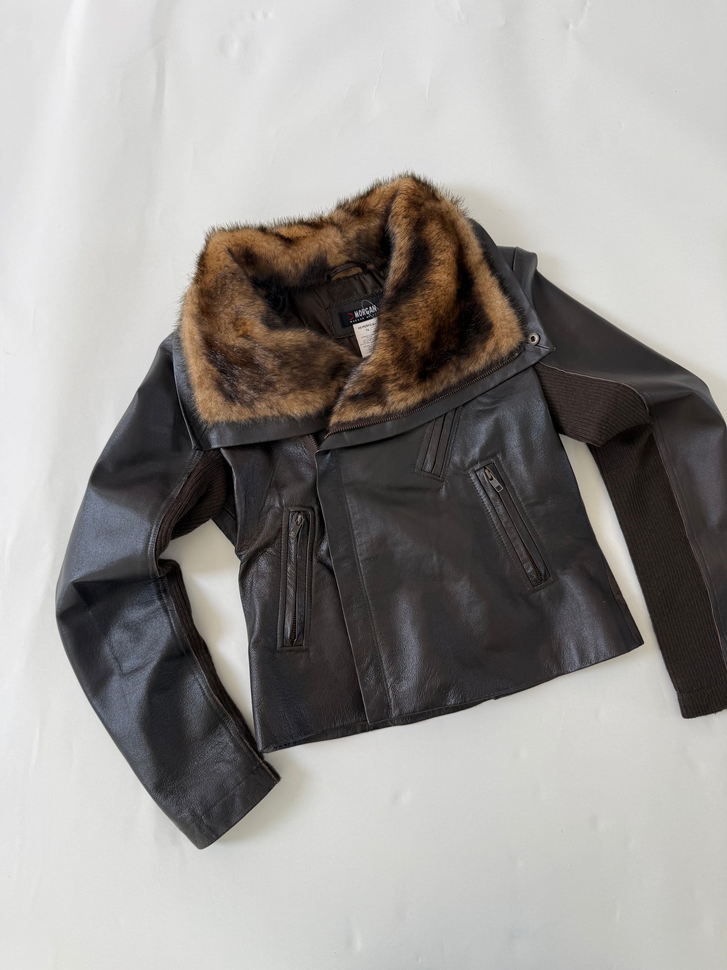 Morgan De Toi Asymmetric Leather Jacket (S)