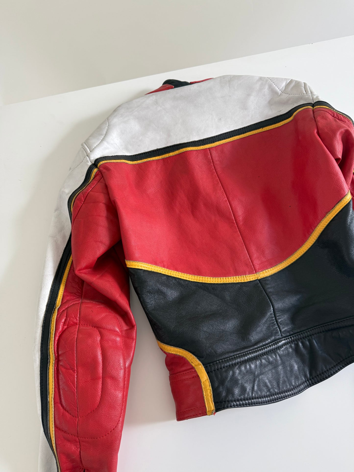 Vintage Leather Biker Jacket (XS)