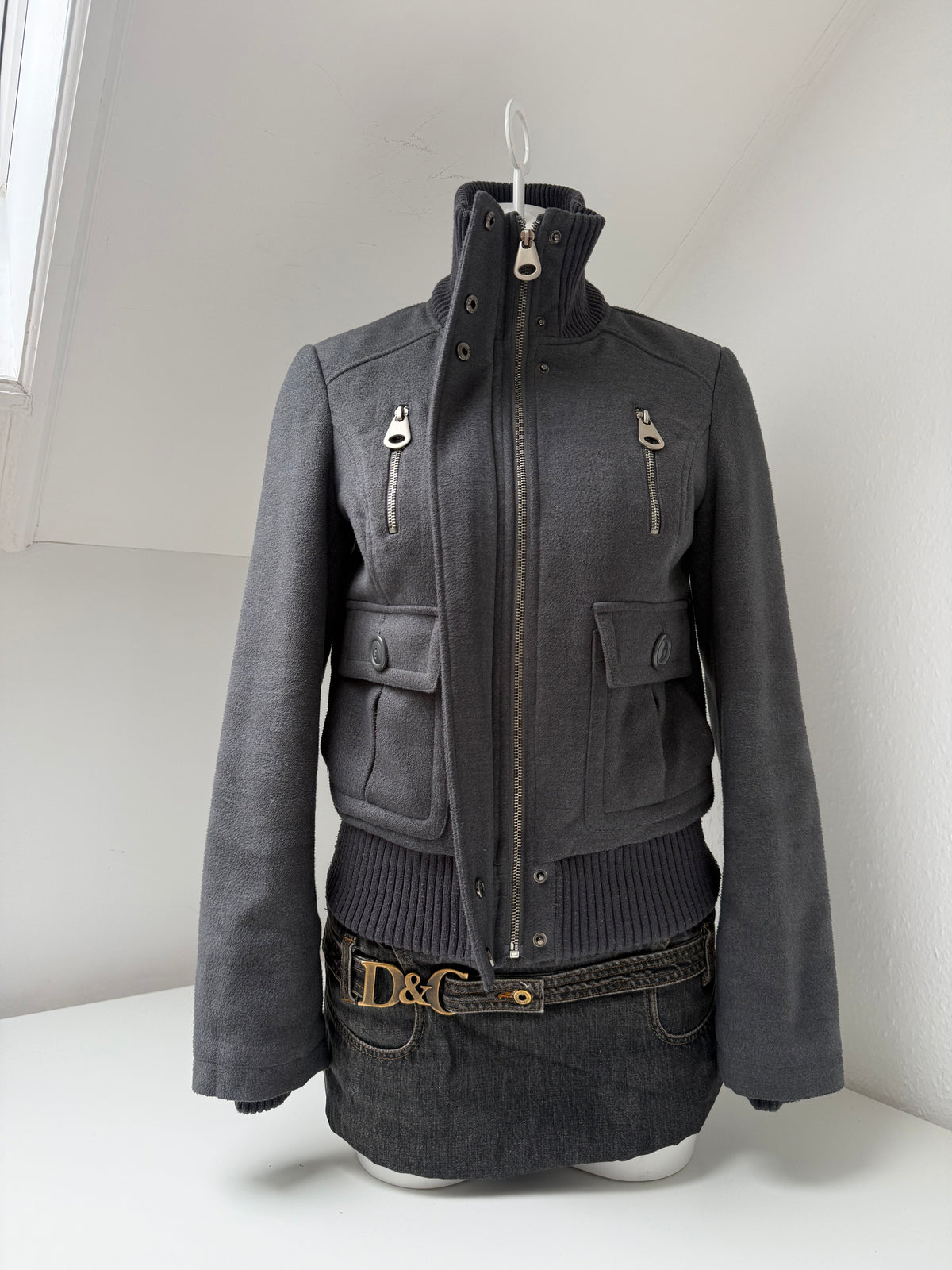Grey Cargo Jacket (S)