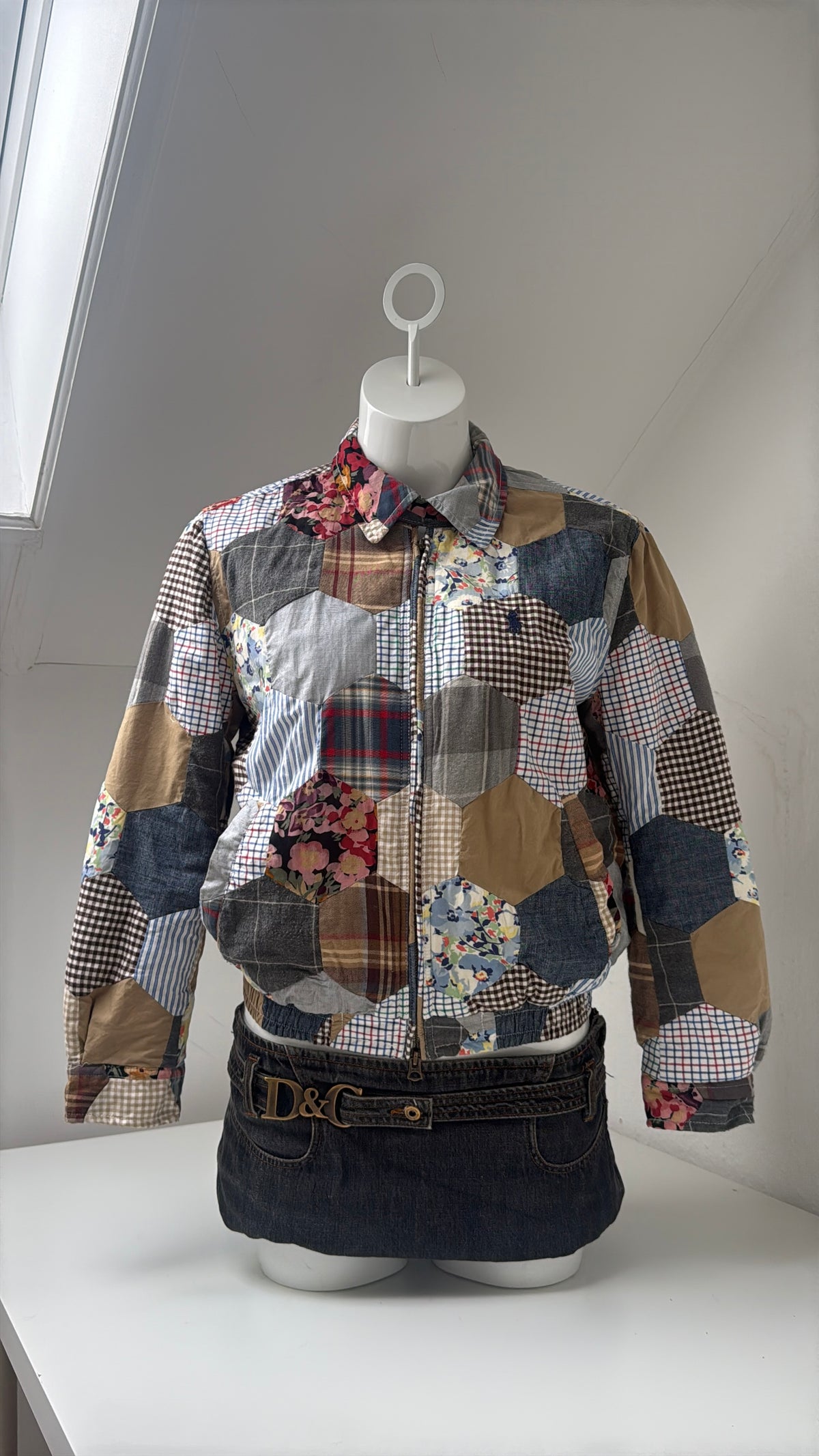 Polo Ralph Lauren Patchwork Bomber Jacket (S)